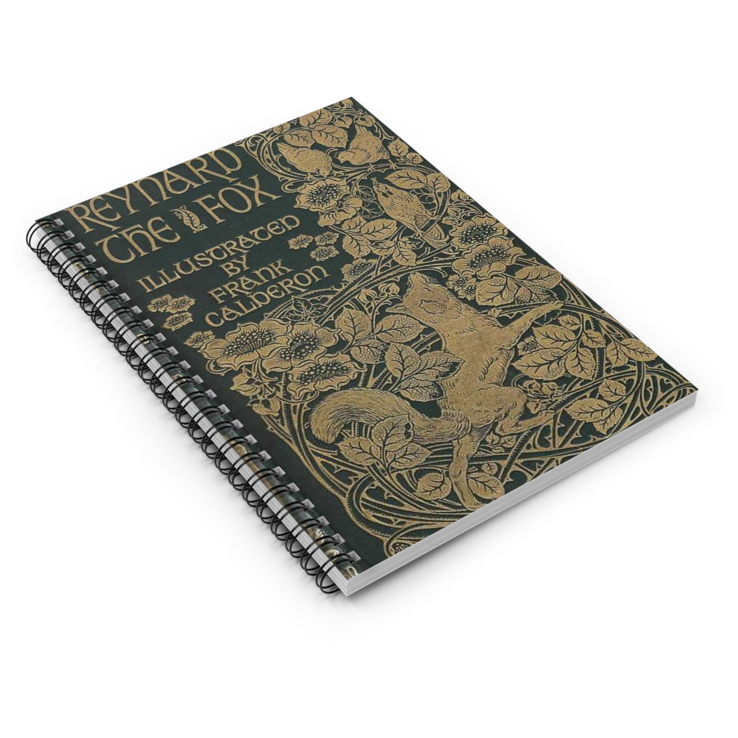 Albert Angus Turbayne - Reynard the Fox 1895 Spiral Bound Ruled Notebook with Printed Cover