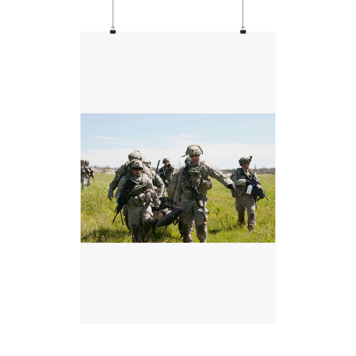 U.S. Army Sgt. Sean Fernandes (right), team leader, High Quality Matte Wall Art Poster for Home, Office, Classroom