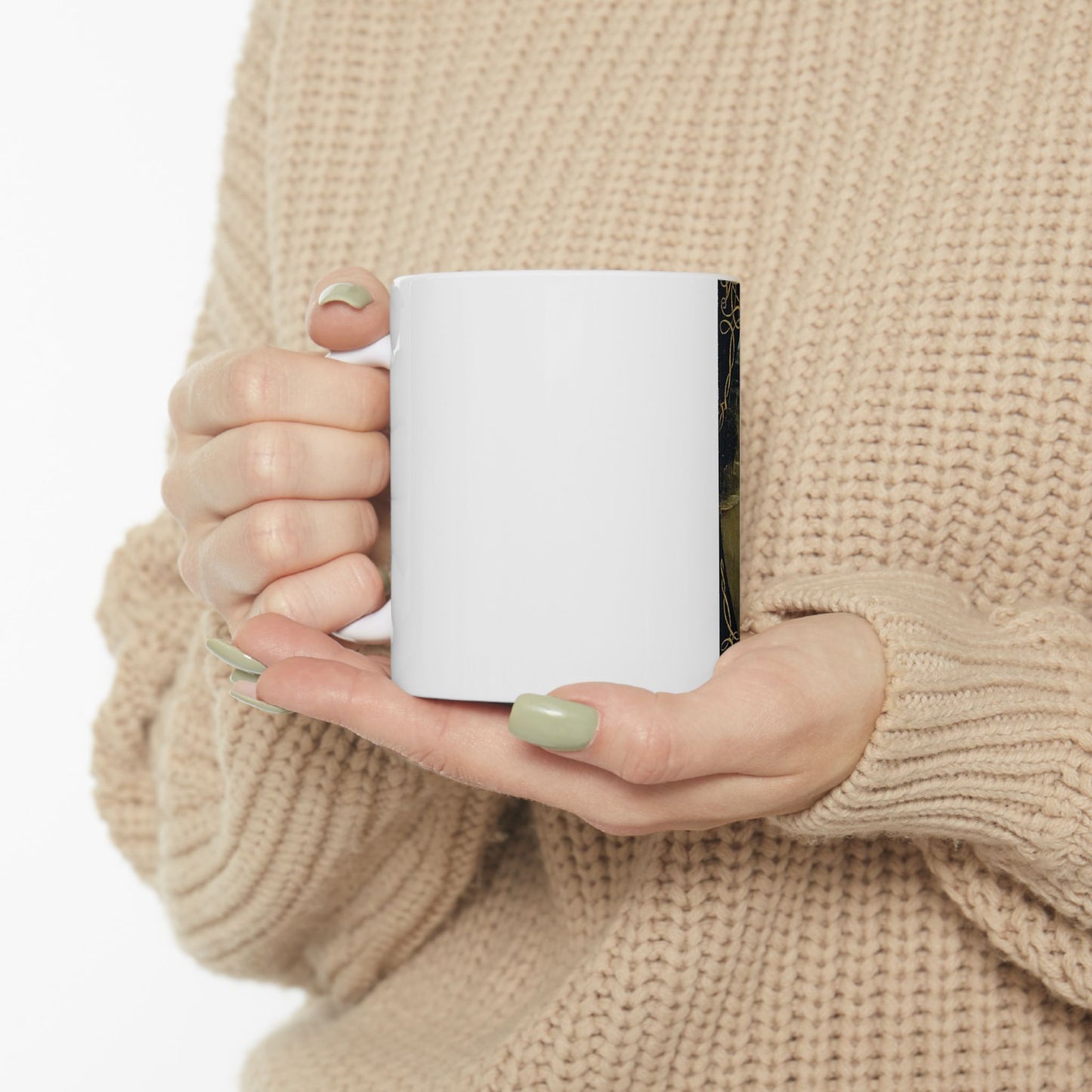 Hieronymus Bosch 053 - A painting of a group of people sitting around a table Beautiful Novelty Ceramic Coffee Mug 11oz