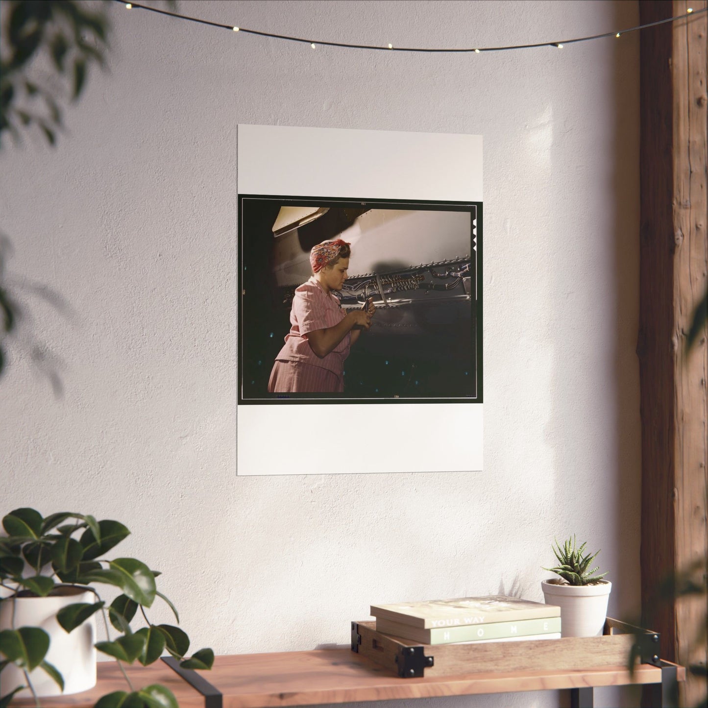With careful Douglas training, women do accurate electrical assembly and installation work, Douglas Aircraft Company, Long Beach, Calif. High Quality Matte Wall Art Poster for Home, Office, Classroom