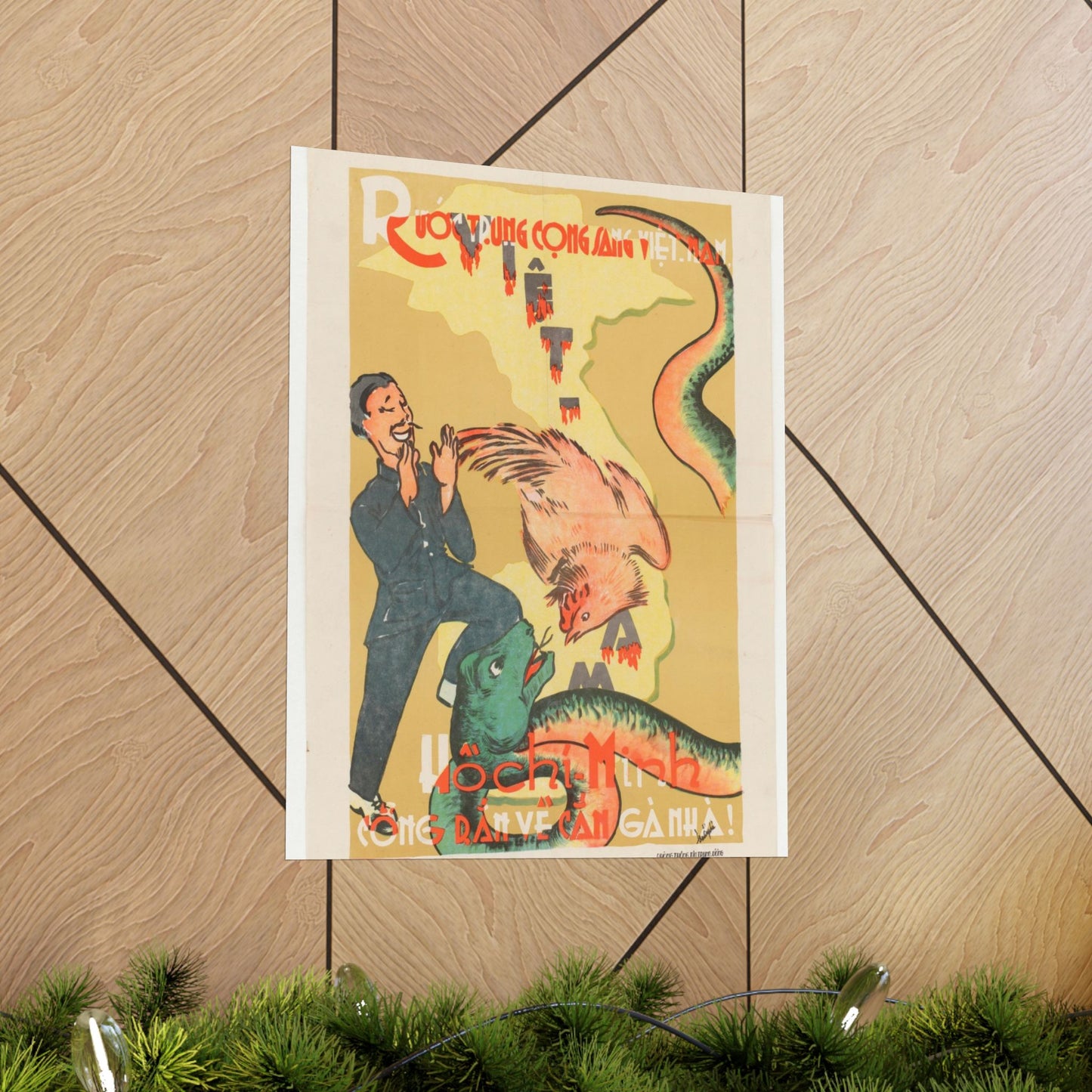 Viet Poster #2, Cold War American Propaganda poster High Quality Matte Wall Art Poster for Home, Office, Classroom