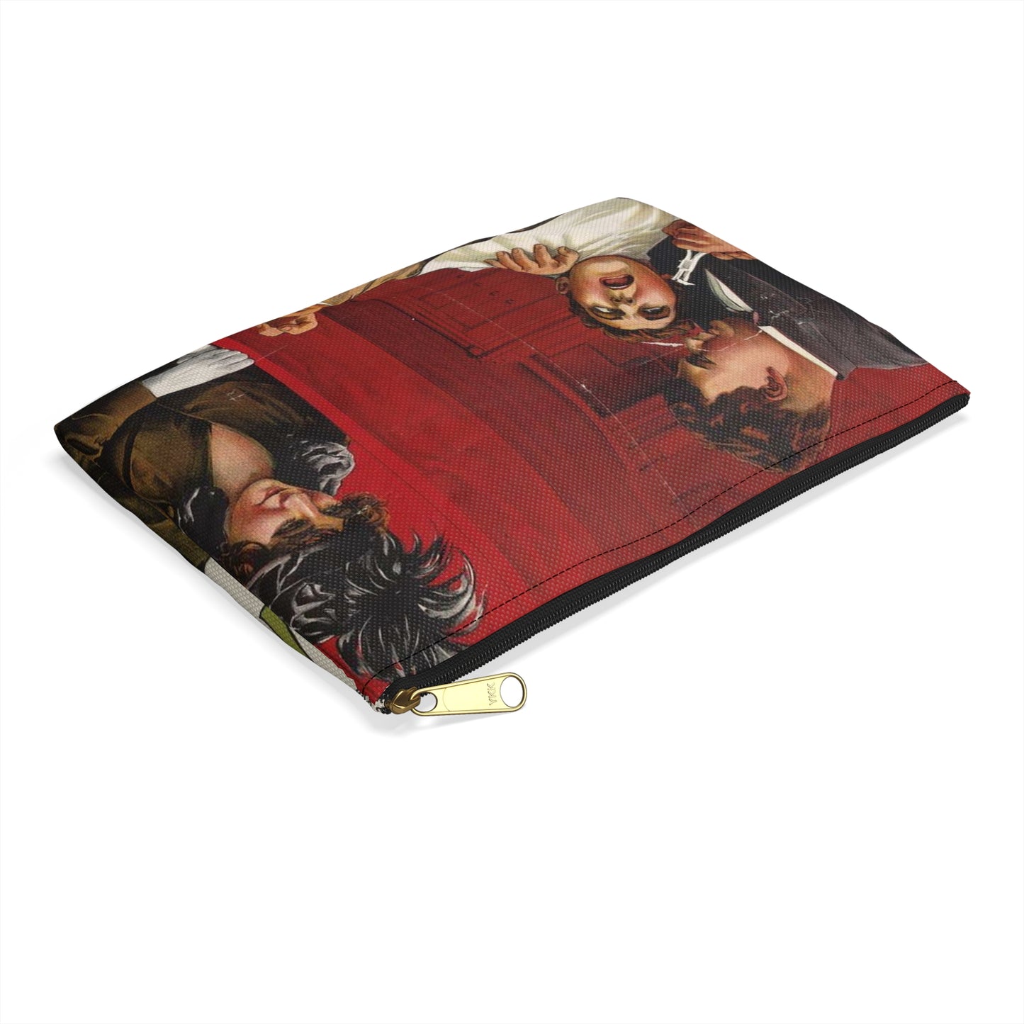 The mysterious beauty Following a phantom love. Large Organizer Pouch with Black Zipper
