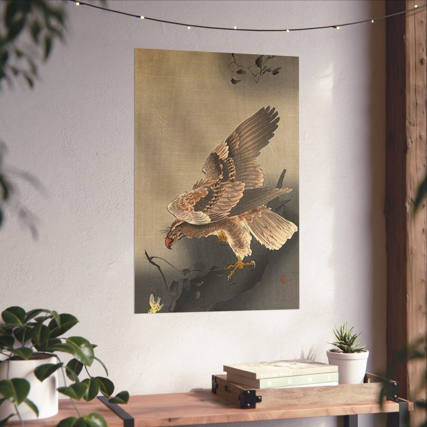 Koson - swooping-eagle, Ohara Koson High Quality Matte Wall Art Poster for Home, Office, Classroom
