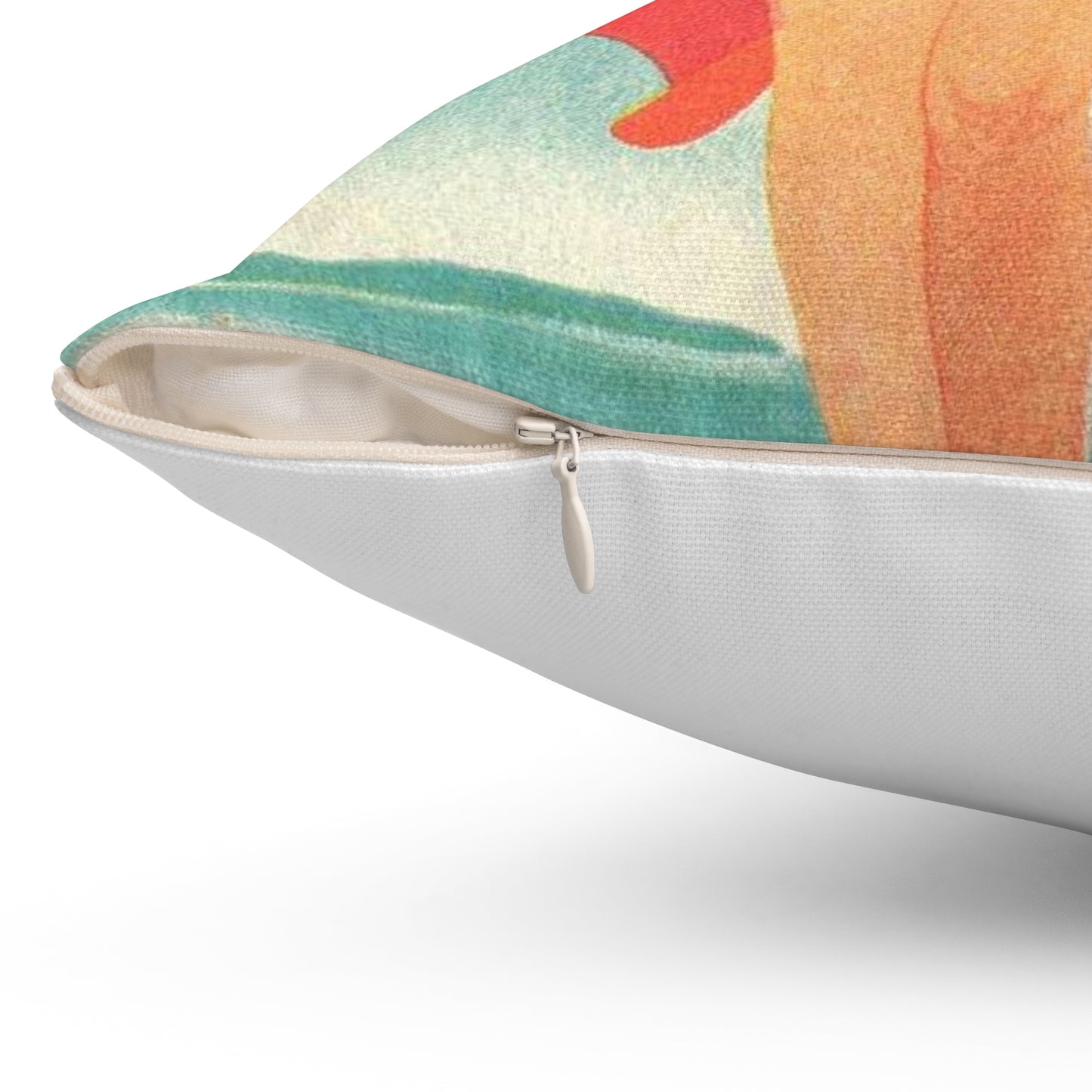 Jupp Wiertz - Zoppot, das Weltbad an der Ostsee Decorative Accent Square Pillow