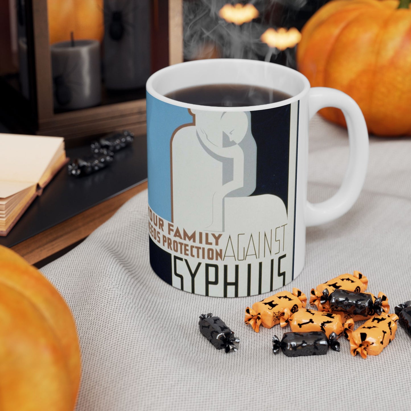 Your family needs protection against syphilis Your wife or husband and children should be examined and treated if necessary. Beautiful Novelty Ceramic Coffee Mug 11oz