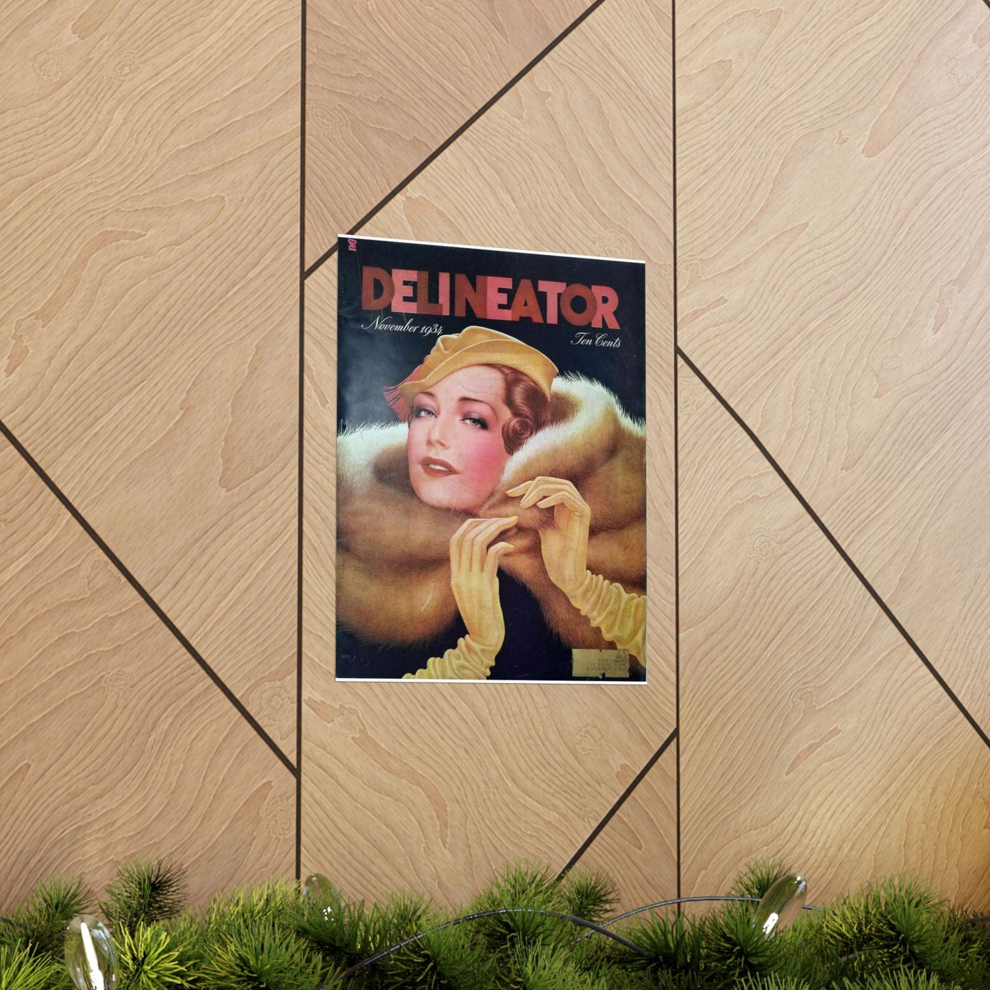 Delineator 1934-11 - Art Deco public domain image High Quality Matte Wall Art Poster for Home, Office, Classroom