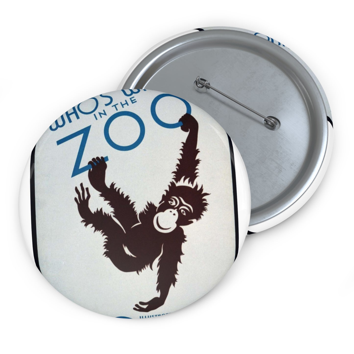 Who's who in the zoo Illustrated natural history prepared by the WPA Federal Writers Project : On sale at all book stores, zoos, and museums. Pin Buttons with Crisp Design
