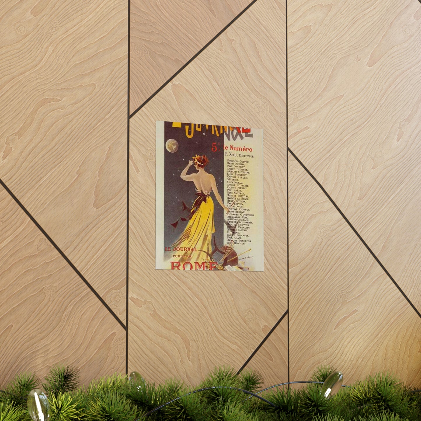 Affiche pour annoncer la publication de "Rome" dans Le Journal. High Quality Matte Wall Art Poster for Home, Office, Classroom