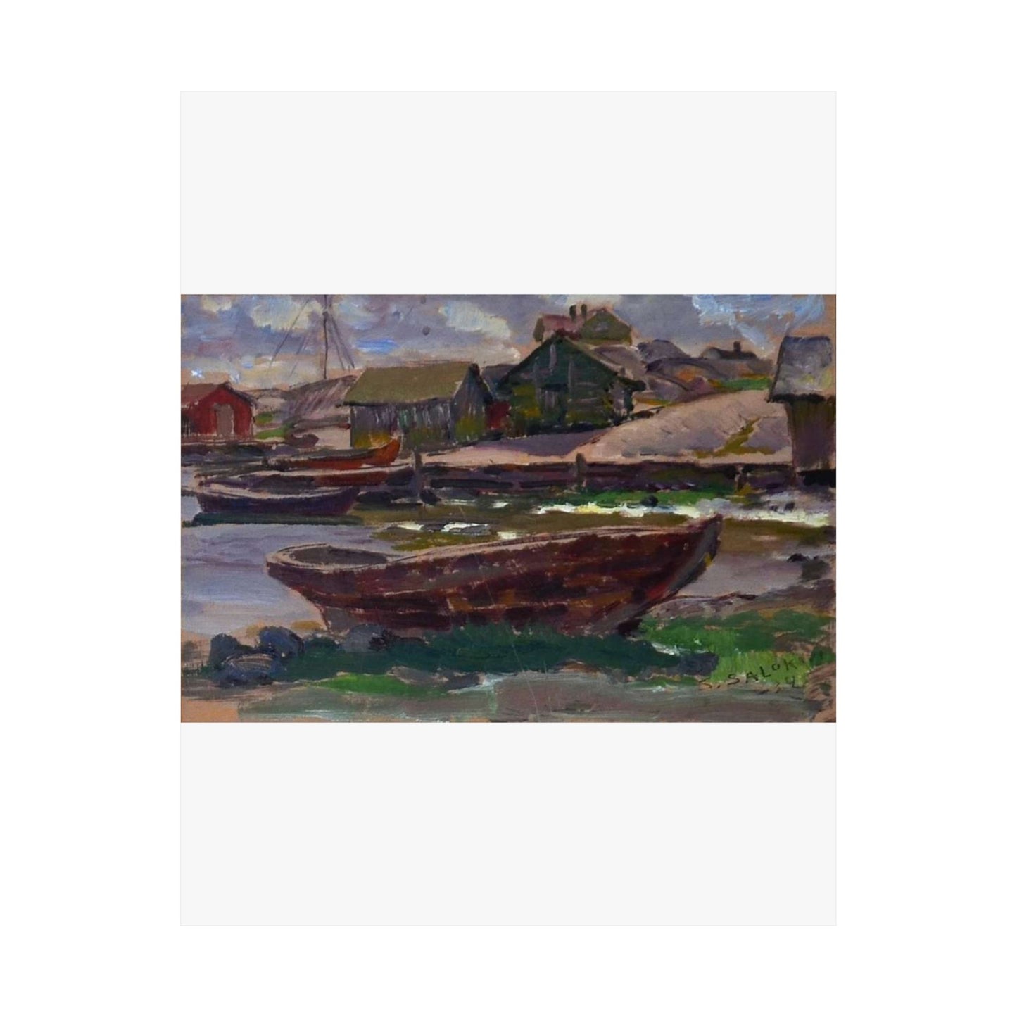 Kökar (Santeri Salokivi, 1934), Finland High Quality Matte Wall Art Poster for Home, Office, Classroom