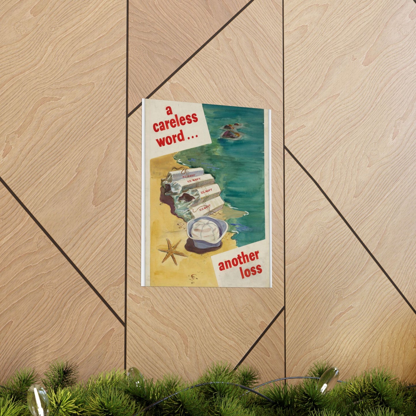 A Careless Word... Another Loss High Quality Matte Wall Art Poster for Home, Office, Classroom