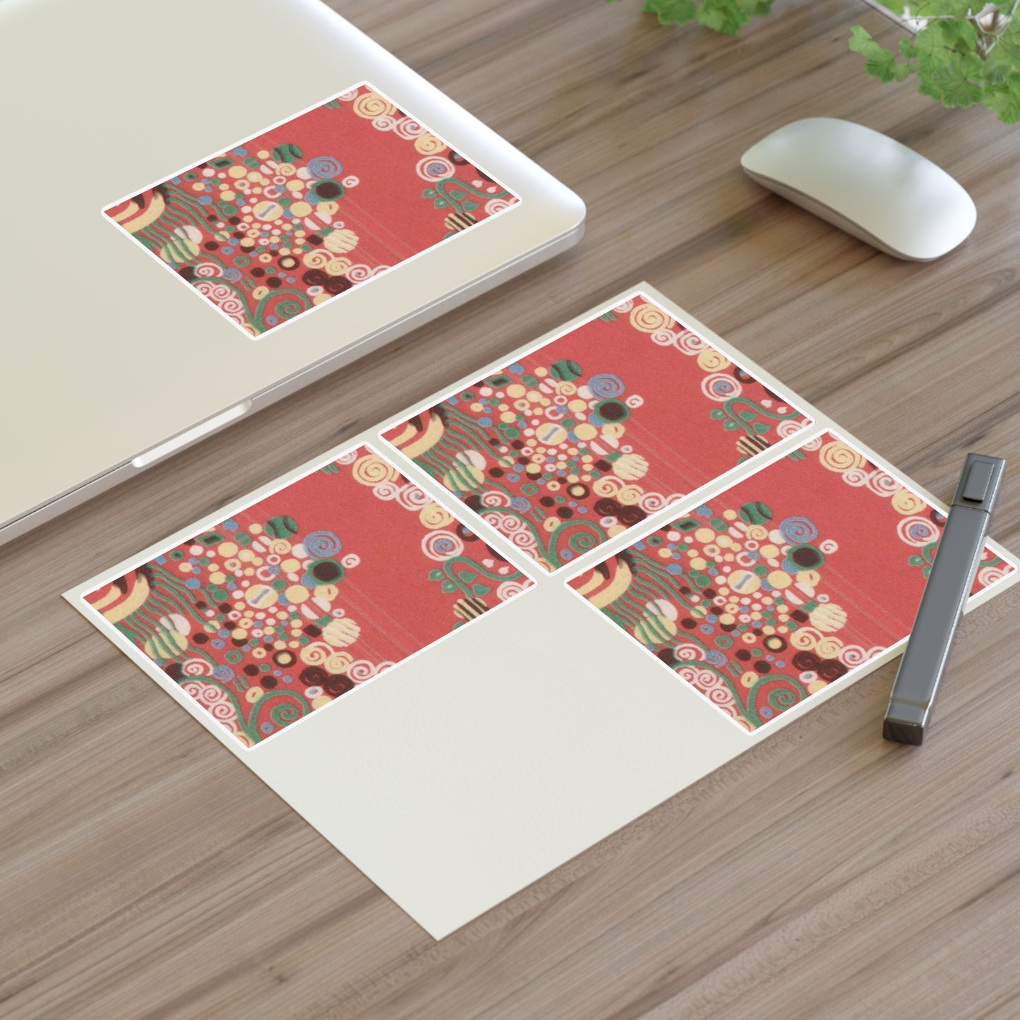 Textile sample - Public domain dedication museum photo Laminated UV Protective Vinyl Stickers