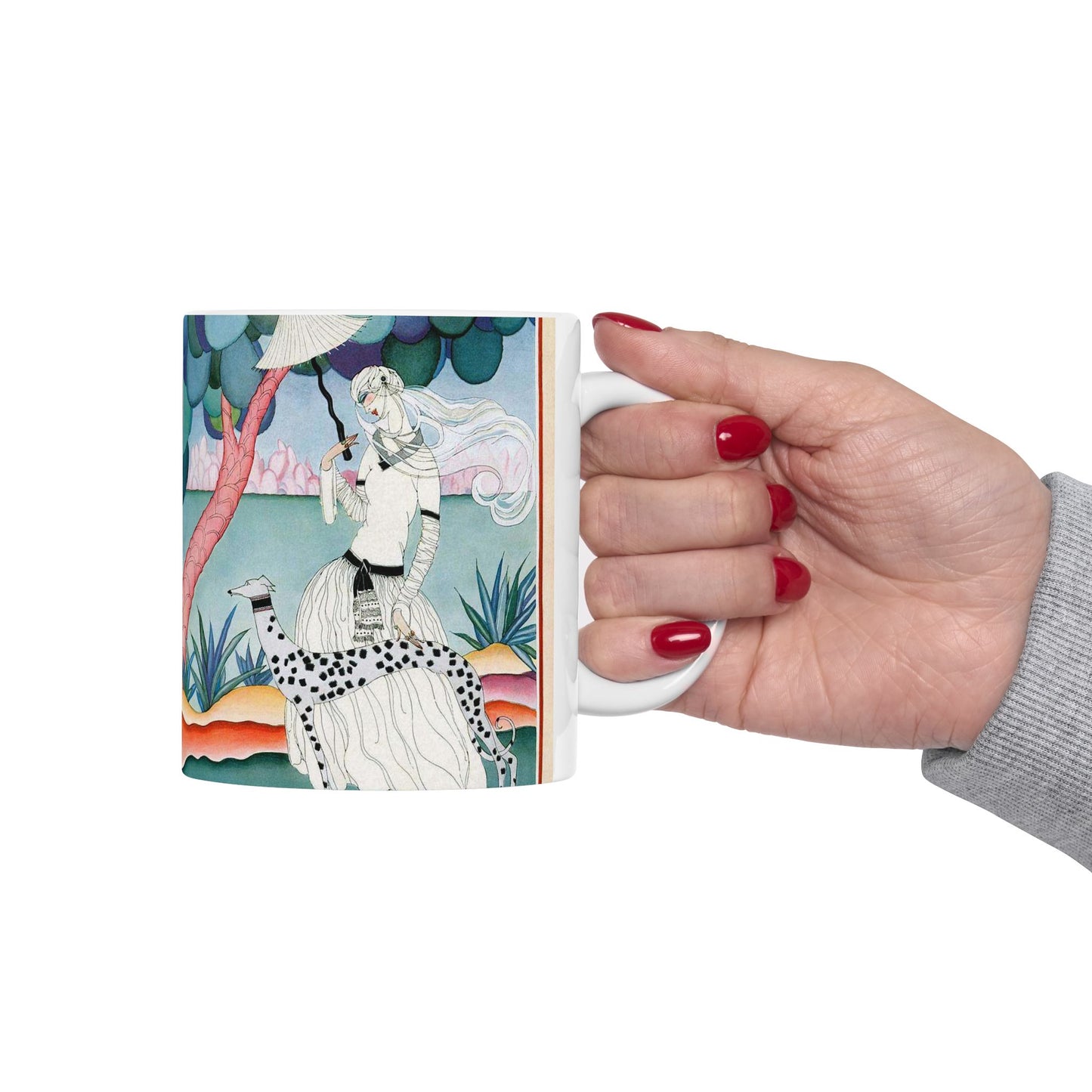 Cover of Vogue, Jan. 15, 1922 - Art nouveau public domain image Beautiful Novelty Ceramic Coffee Mug 11oz