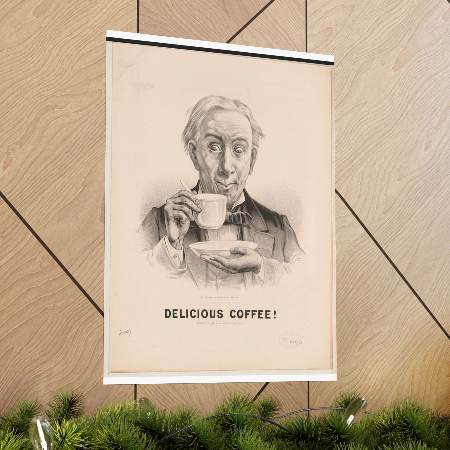 Delicious Coffee! - Print, Library of Congress collection High Quality Matte Wall Art Poster for Home, Office, Classroom