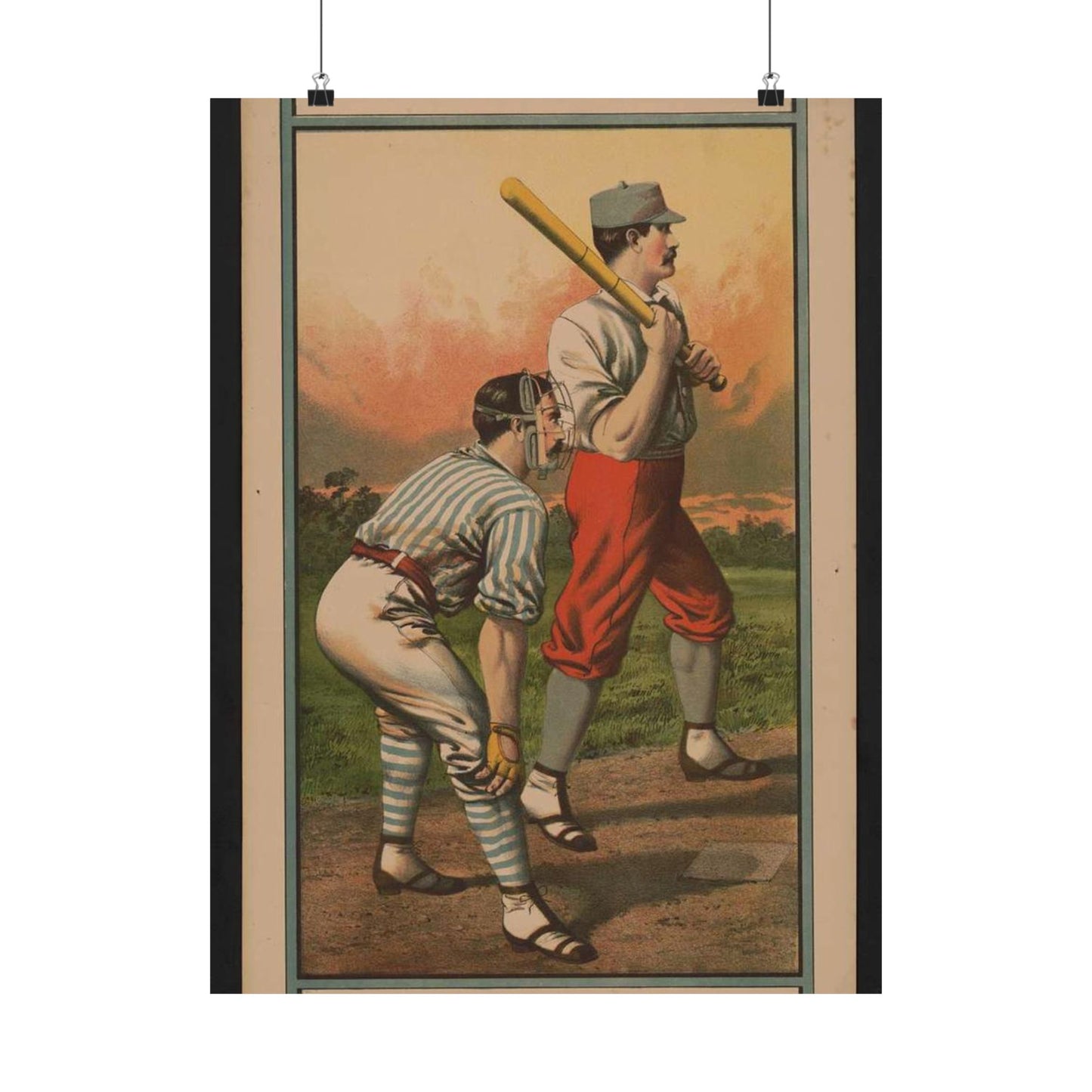 Biddeford vs. Portland Granite St. grounds, Saturday, May 30th Printed at the Biddeford Journal office High Quality Matte Wall Art Poster for Home, Office, Classroom