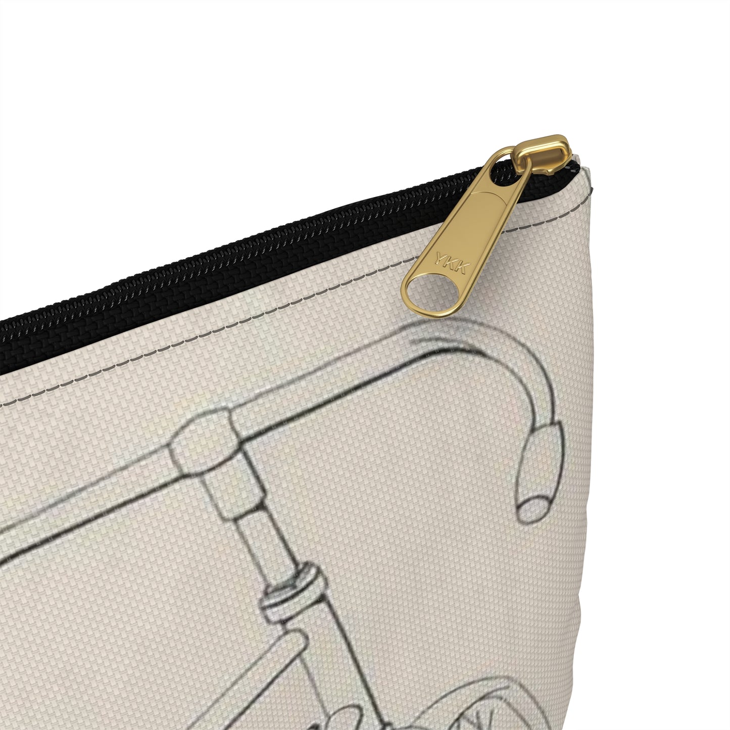 Patent drawing - for J. J. Hentz' Bicycle Public domain image Large Organizer Pouch with Black Zipper