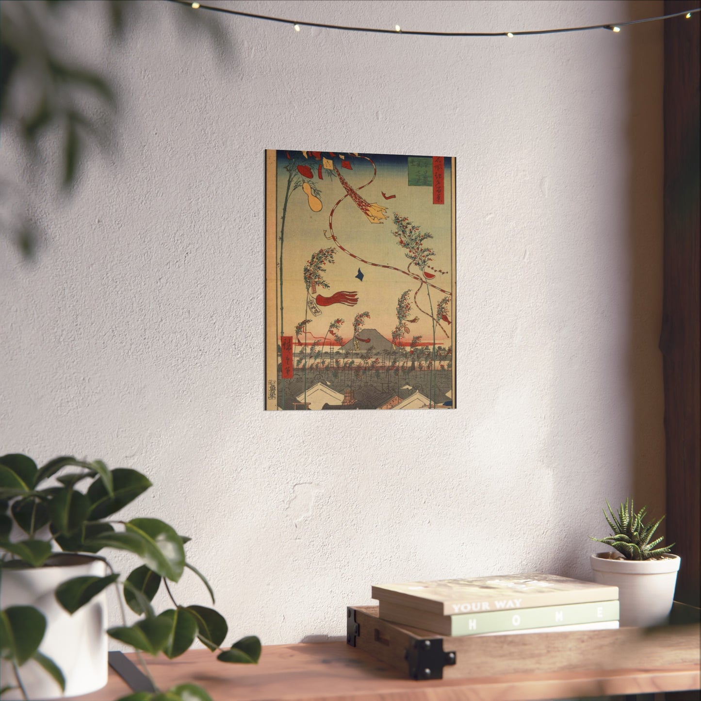 Gajō icchō, Ando Hiroshige - Public domain portrait drawing High Quality Matte Wall Art Poster for Home, Office, Classroom