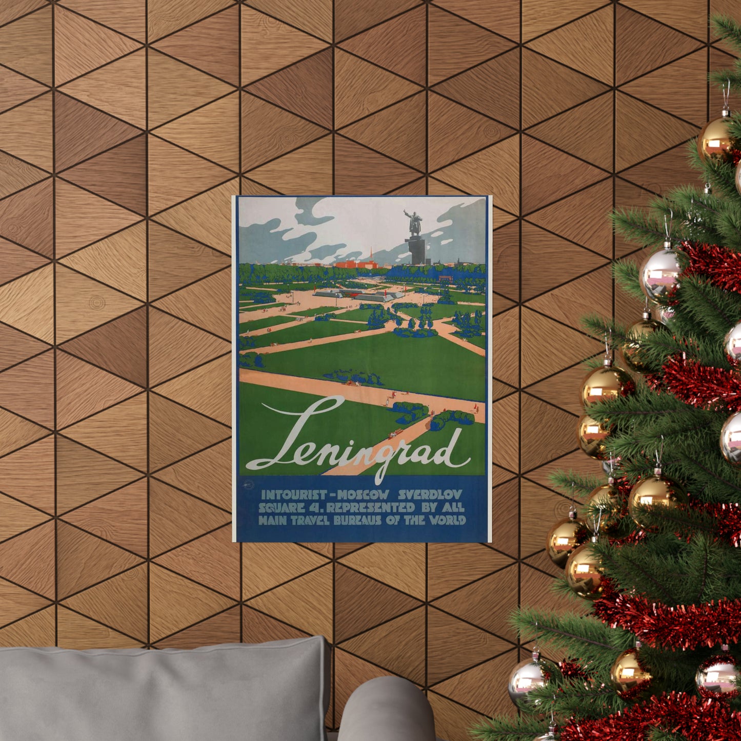 Leningrad (Travel poster), Art Deco Poster High Quality Matte Wall Art Poster for Home, Office, Classroom