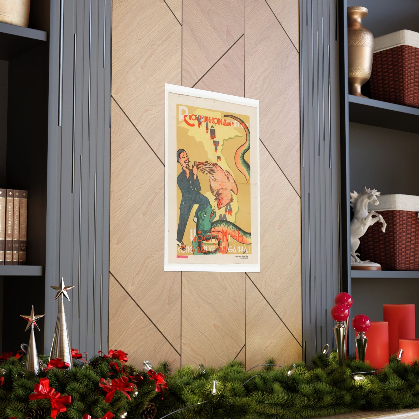 Viet Poster #2, Cold War American Propaganda poster High Quality Matte Wall Art Poster for Home, Office, Classroom