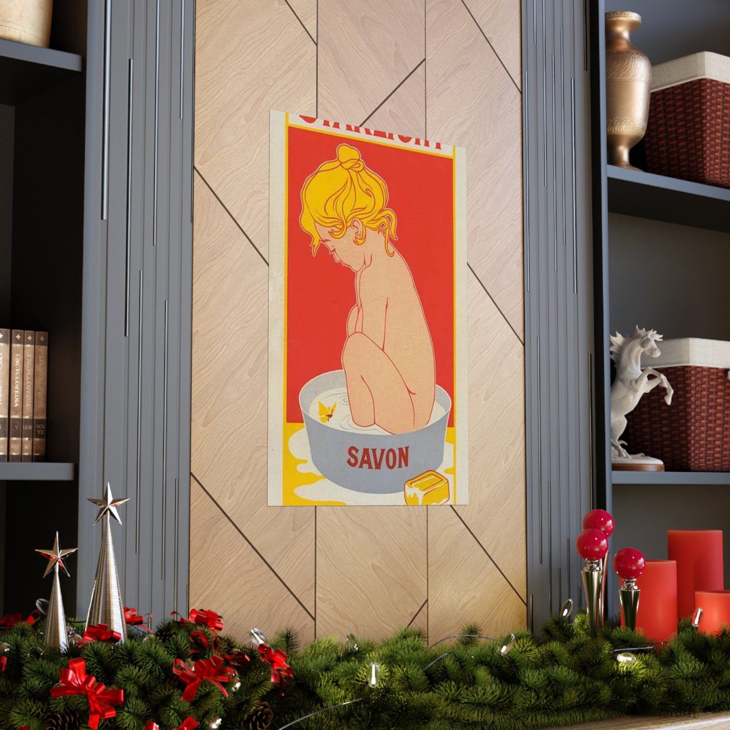 Affiche belge pour le "Savon Starlight". High Quality Matte Wall Art Poster for Home, Office, Classroom