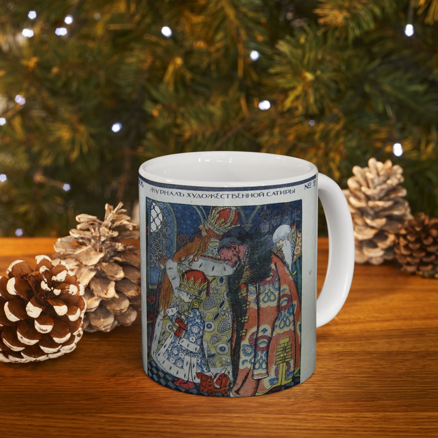 Ivan Bilibin - magazine-cover-bugbear-1905 Beautiful Novelty Ceramic Coffee Mug 11oz