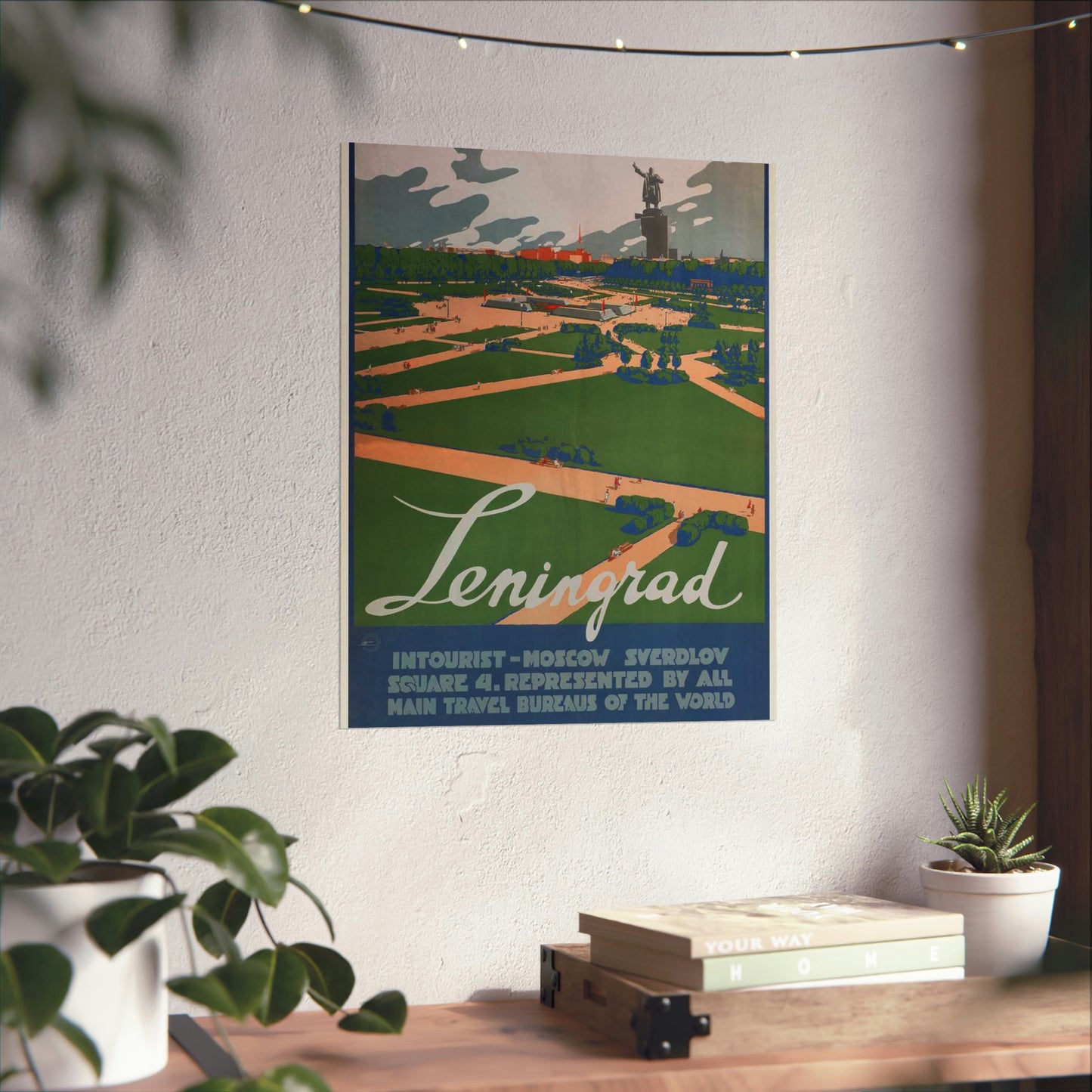 Leningrad (Travel poster), Art Deco Poster High Quality Matte Wall Art Poster for Home, Office, Classroom