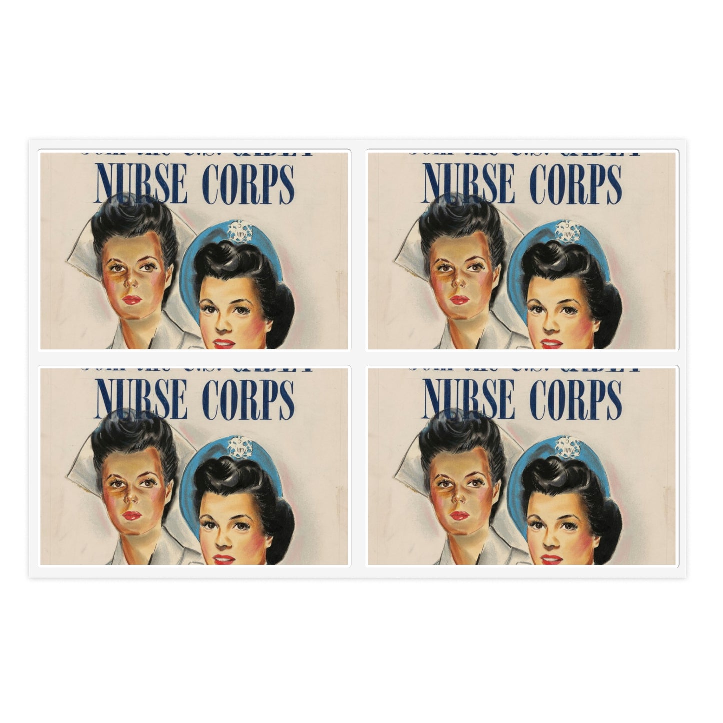 Join the U.S. Cadet Nurse Corps Laminated UV Protective Vinyl Stickers