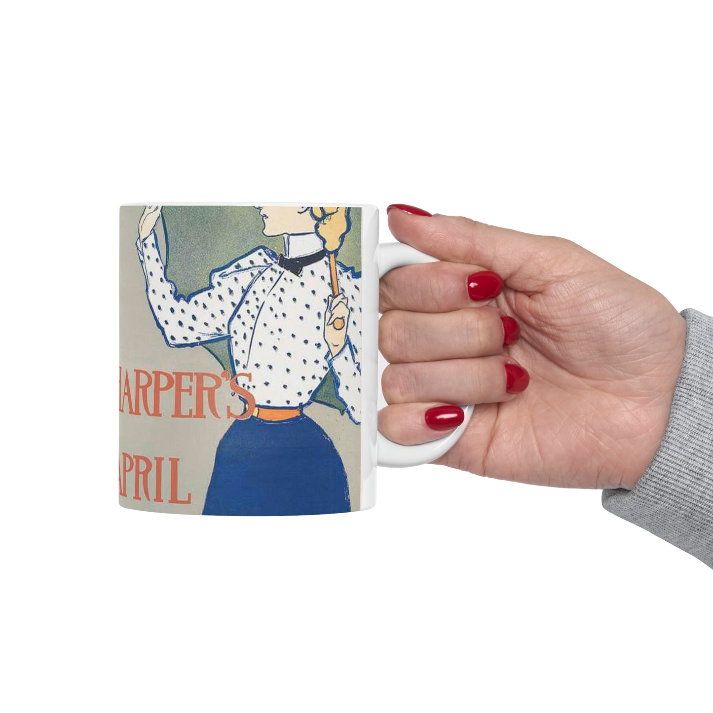 Edward Penfield, Harper's April Beautiful Novelty Ceramic Coffee Mug 11oz