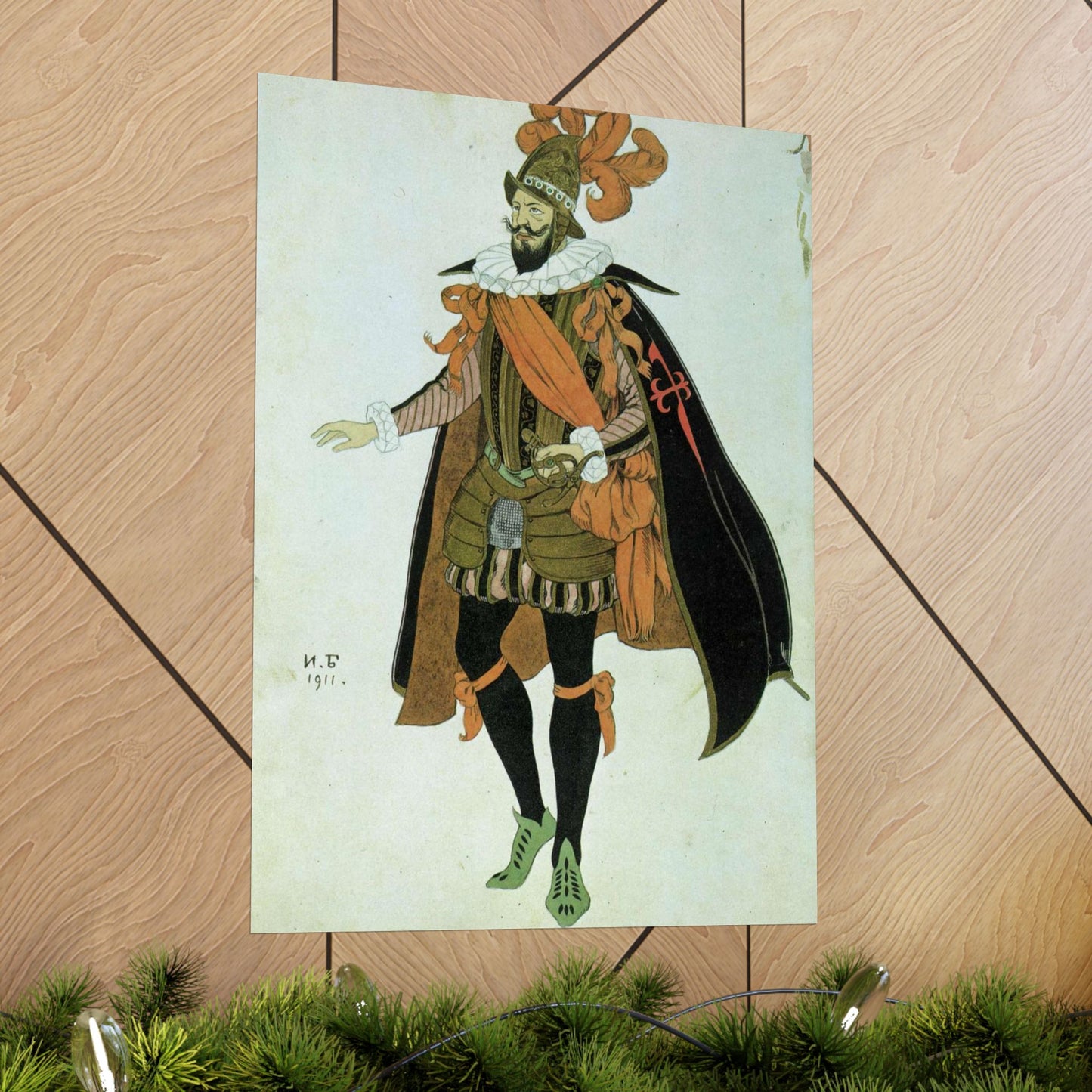 Bilibin Comandor - Art nouveau public domain image High Quality Matte Wall Art Poster for Home, Office, Classroom