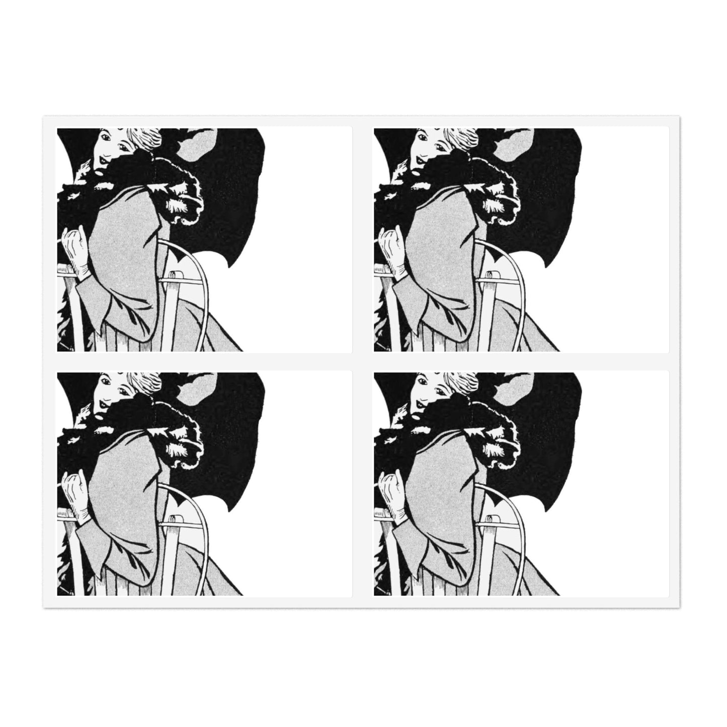 PP D267 poster by l raven hill for 'pick-me-up' Laminated UV Protective Vinyl Stickers