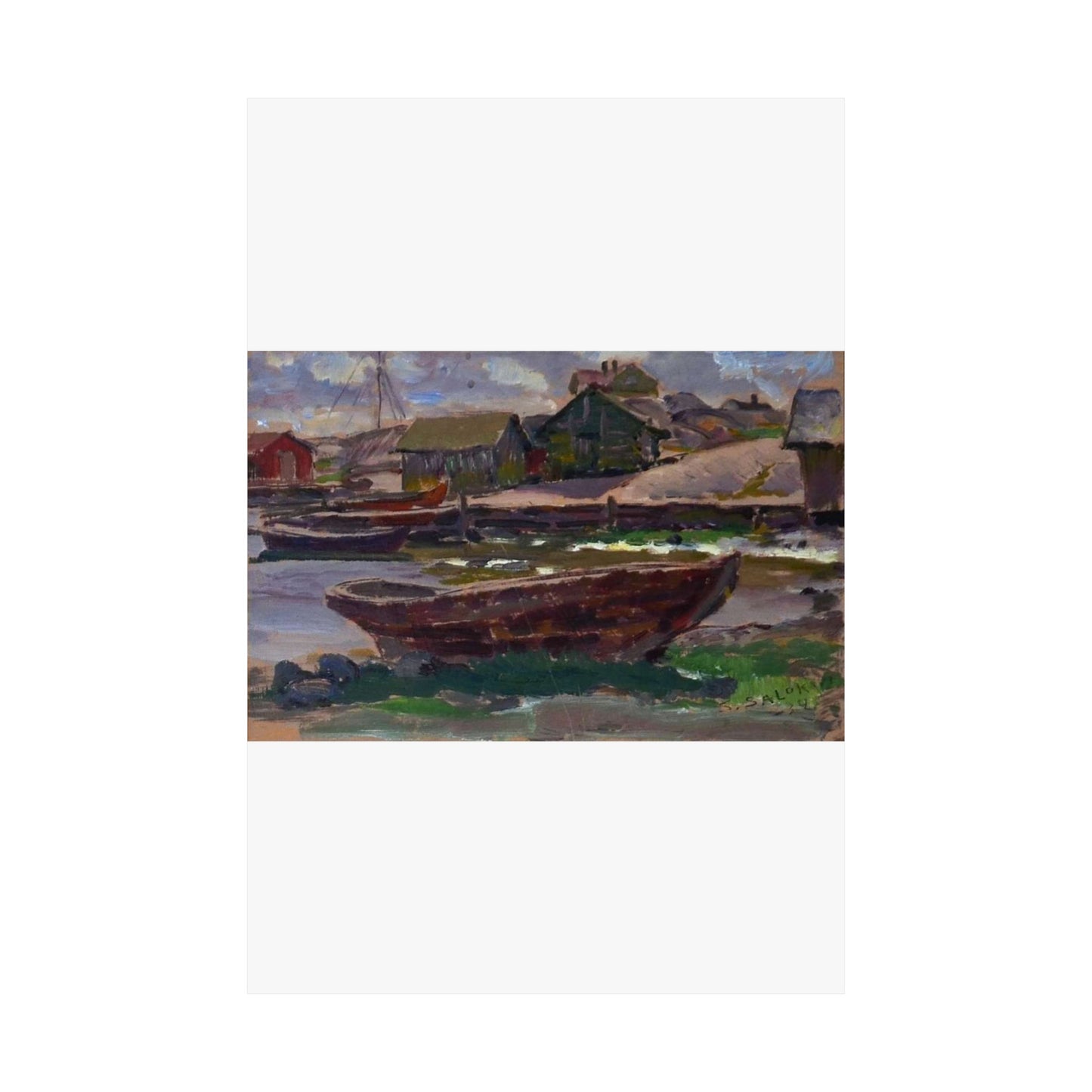 Kökar (Santeri Salokivi, 1934), Finland High Quality Matte Wall Art Poster for Home, Office, Classroom