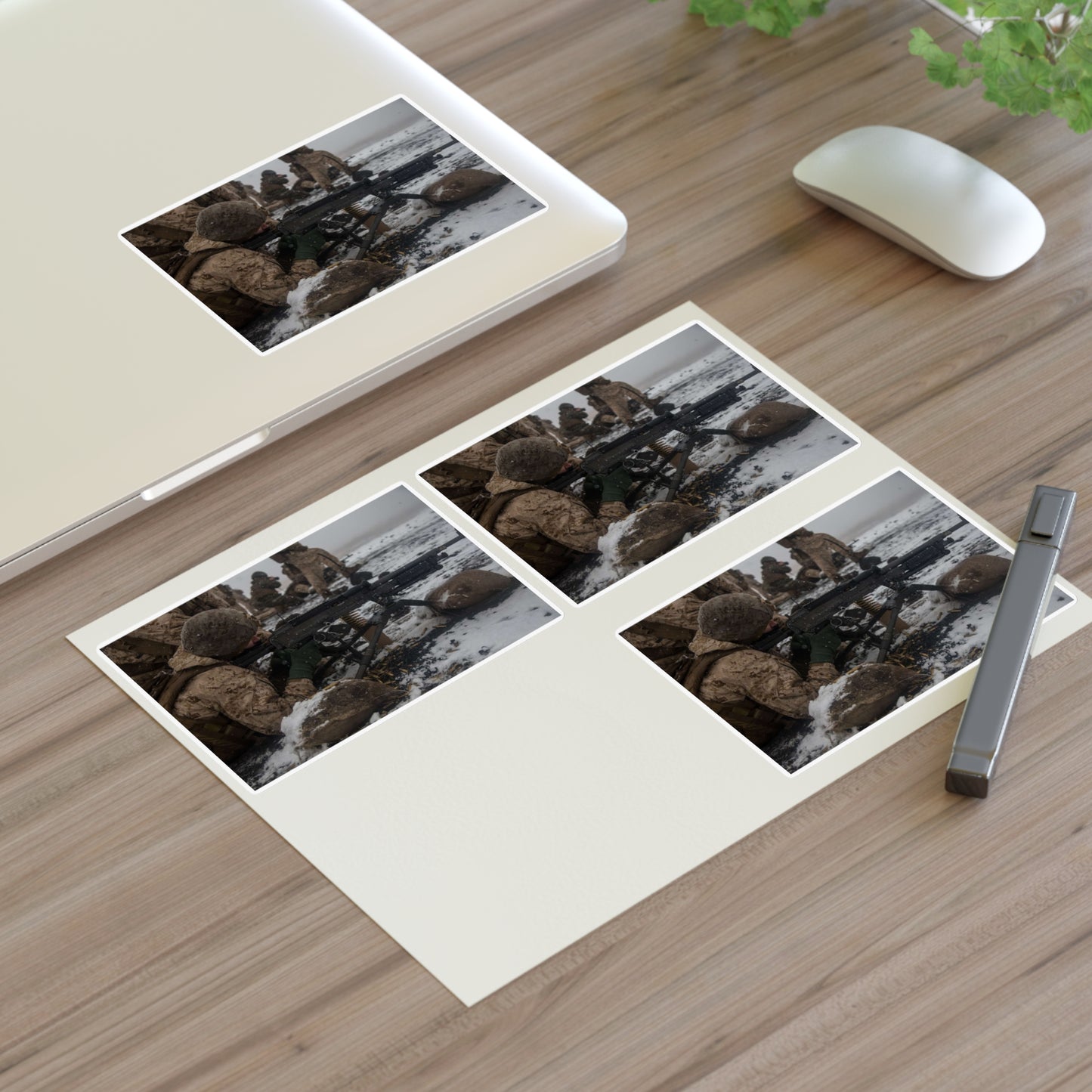 U.S. Marine Corps Lance Cpl. Jimmy Medders, a machine Laminated UV Protective Vinyl Stickers