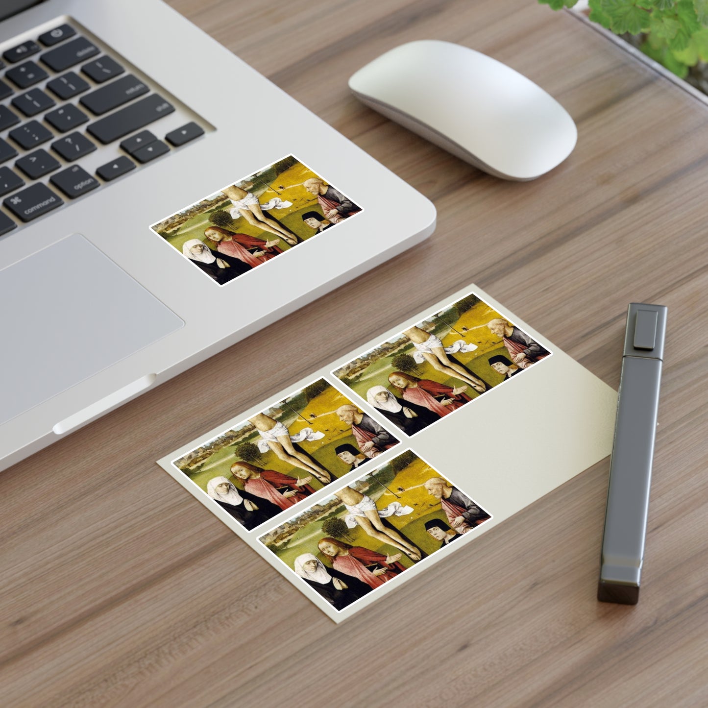 Hieronymus Bosch - CrucifixionWithADonorBosch Laminated UV Protective Vinyl Stickers