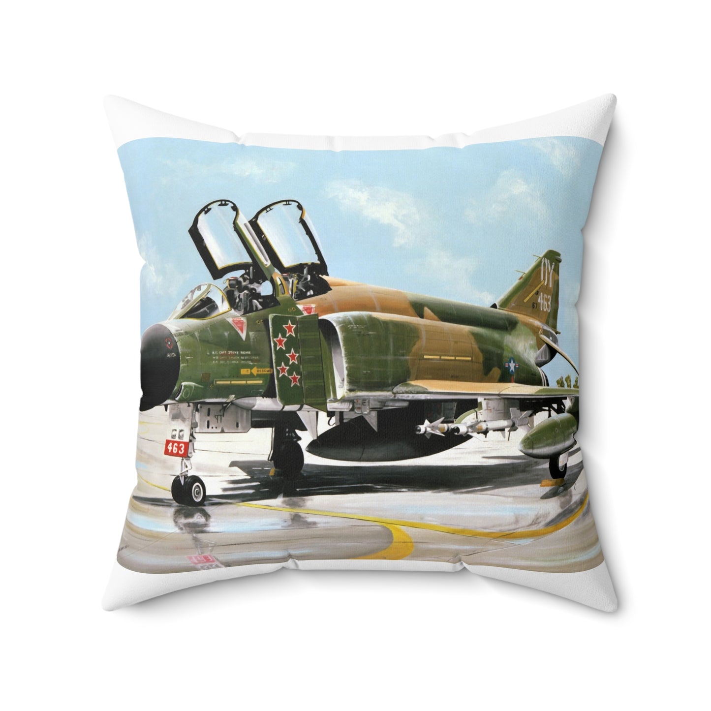 Artwork: "Splash Five" Artist: Paul Jones Decorative Accent Square Pillow