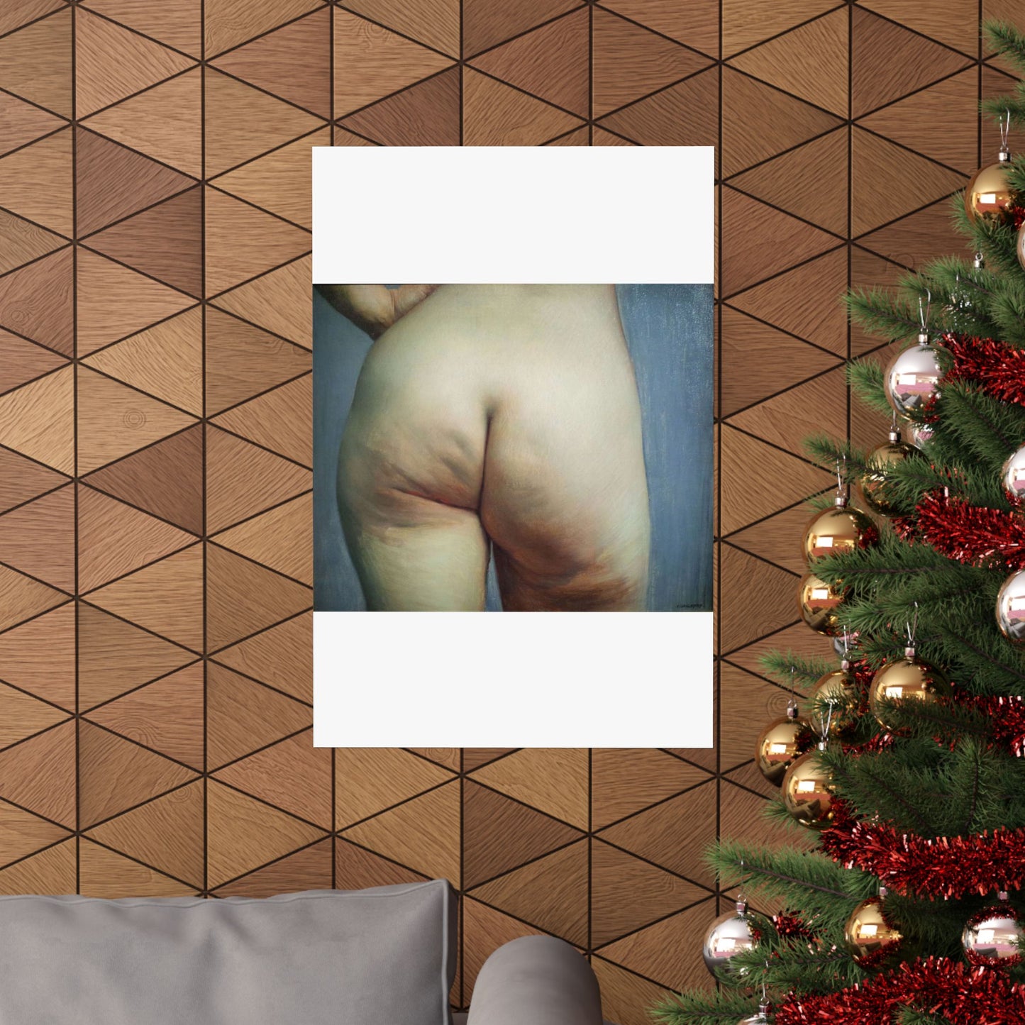 Étude de fesses - Public domain painting High Quality Matte Wall Art Poster for Home, Office, Classroom