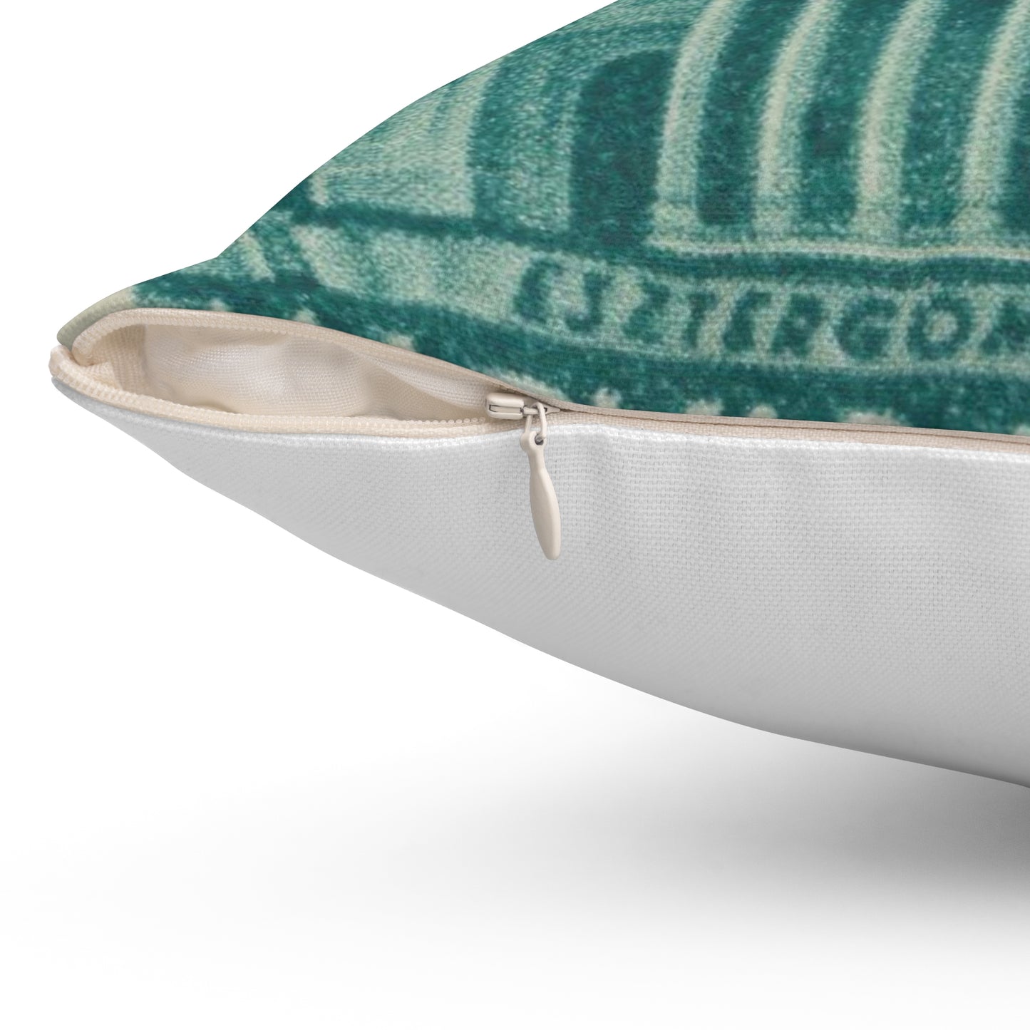 Frimärke ur Gösta Bodmans filatelistiska motivsamling, påbörjad 1950.Frimärke från Ungern, 1939. Motiv av Basilikan i Eszergom. Decorative Accent Square Pillow