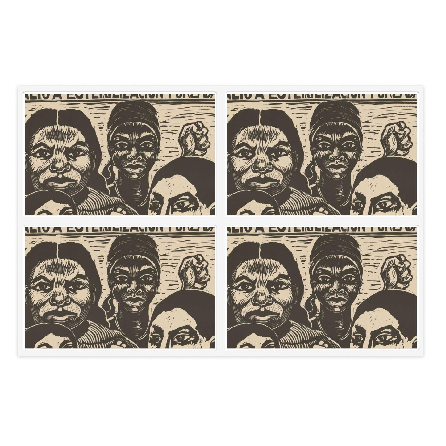 Stop forced sterilization - American Art Poster Laminated UV Protective Vinyl Stickers