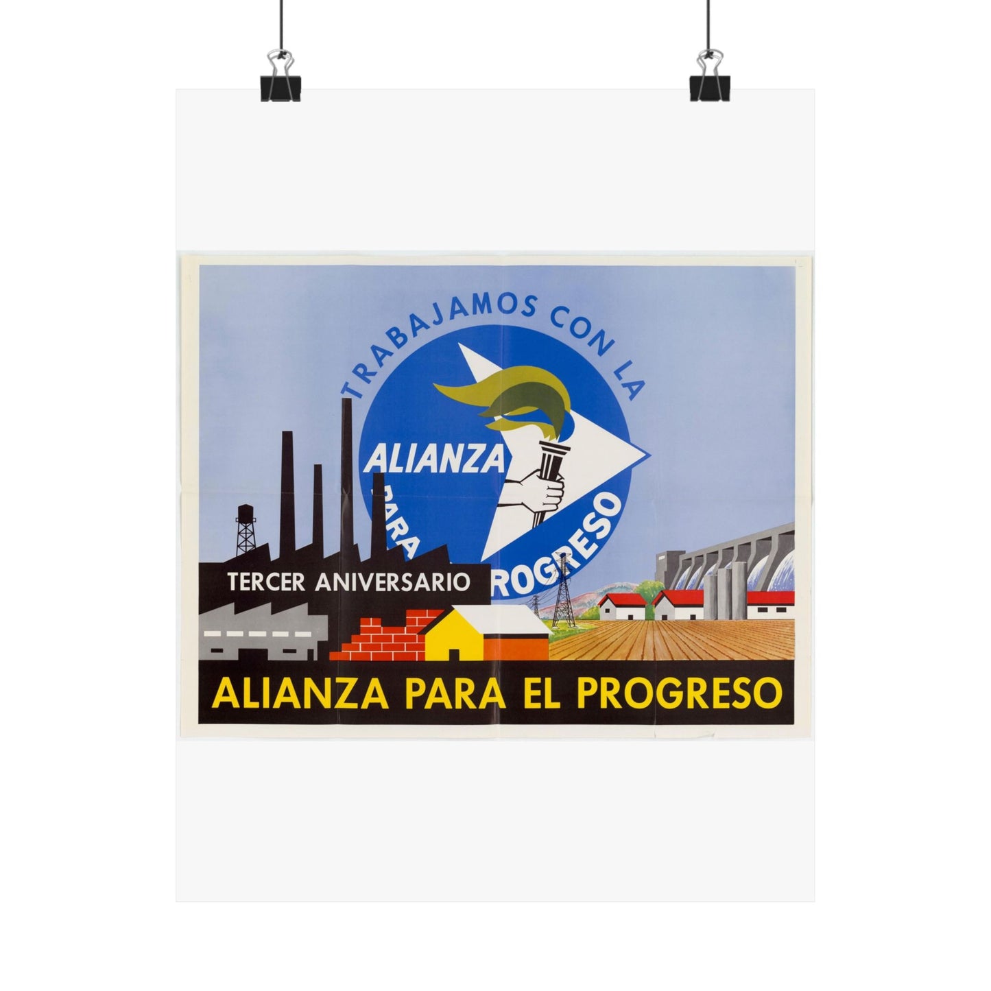 Alliance Posters, Cold War American Propaganda poster High Quality Matte Wall Art Poster for Home, Office, Classroom