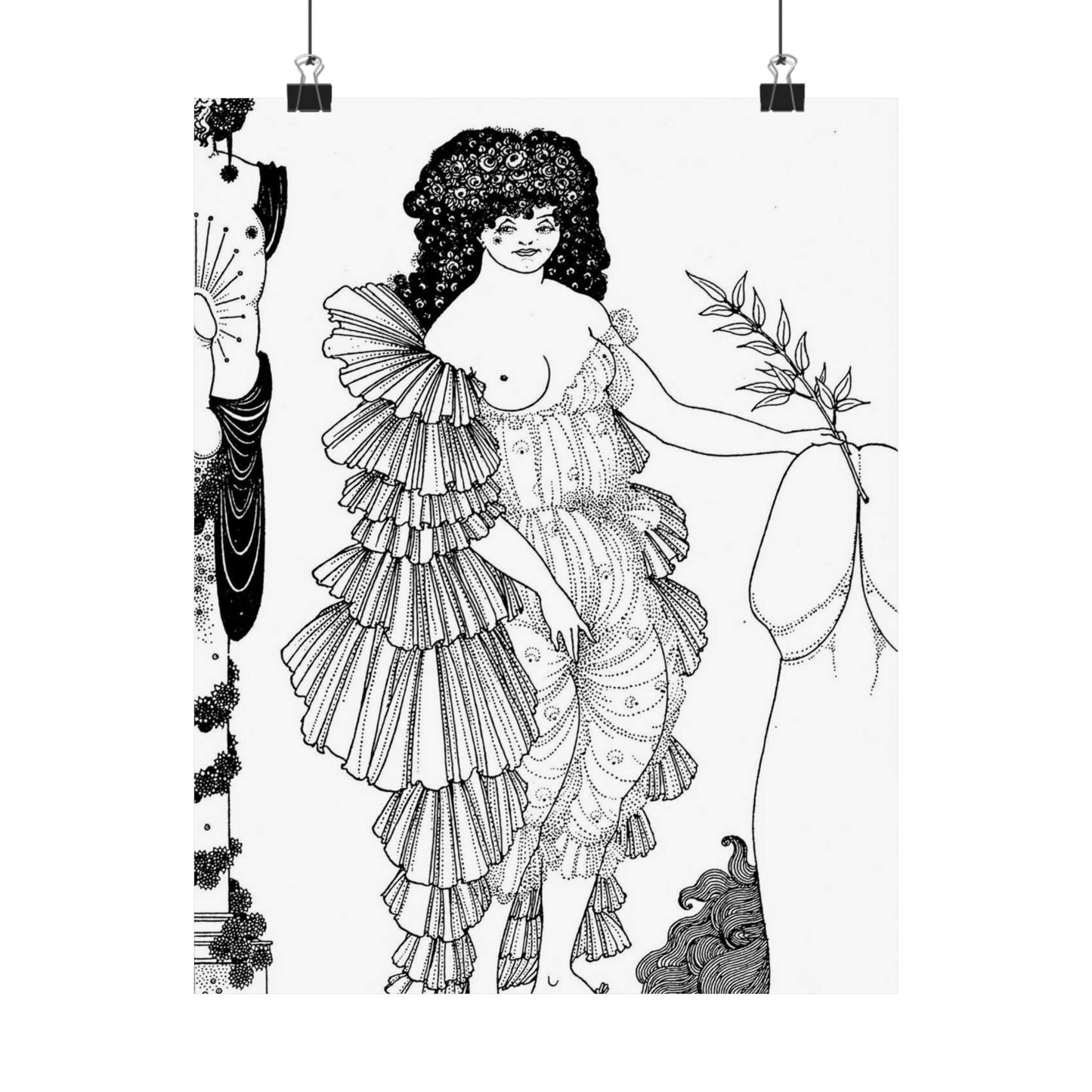 Lysistrata - Public domain botanical illustration High Quality Matte Wall Art Poster for Home, Office, Classroom