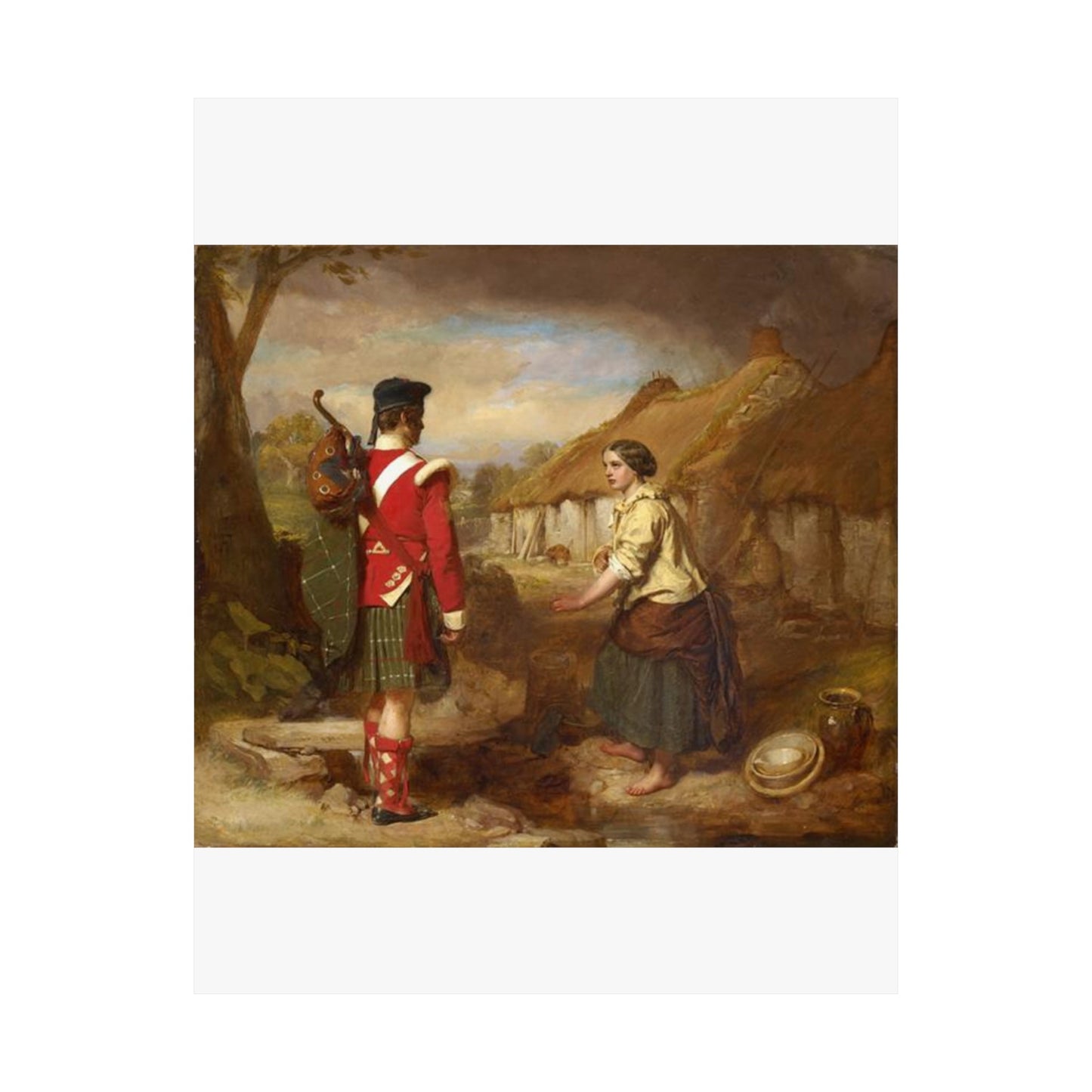 John Faed The Soldier's Return High Quality Matte Wall Art Poster for Home, Office, Classroom