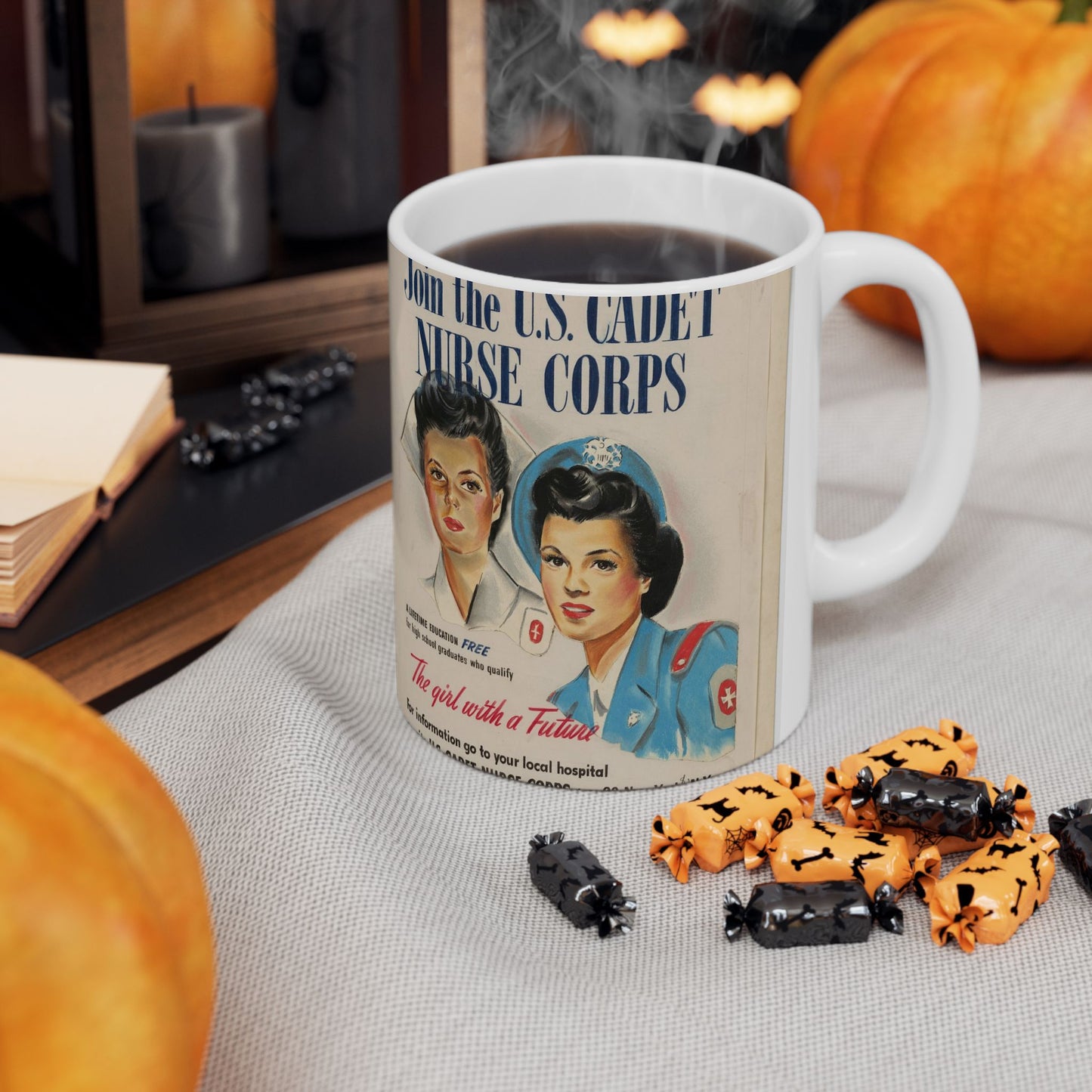 Join the U.S. Cadet Nurse Corps Beautiful Novelty Ceramic Coffee Mug 11oz