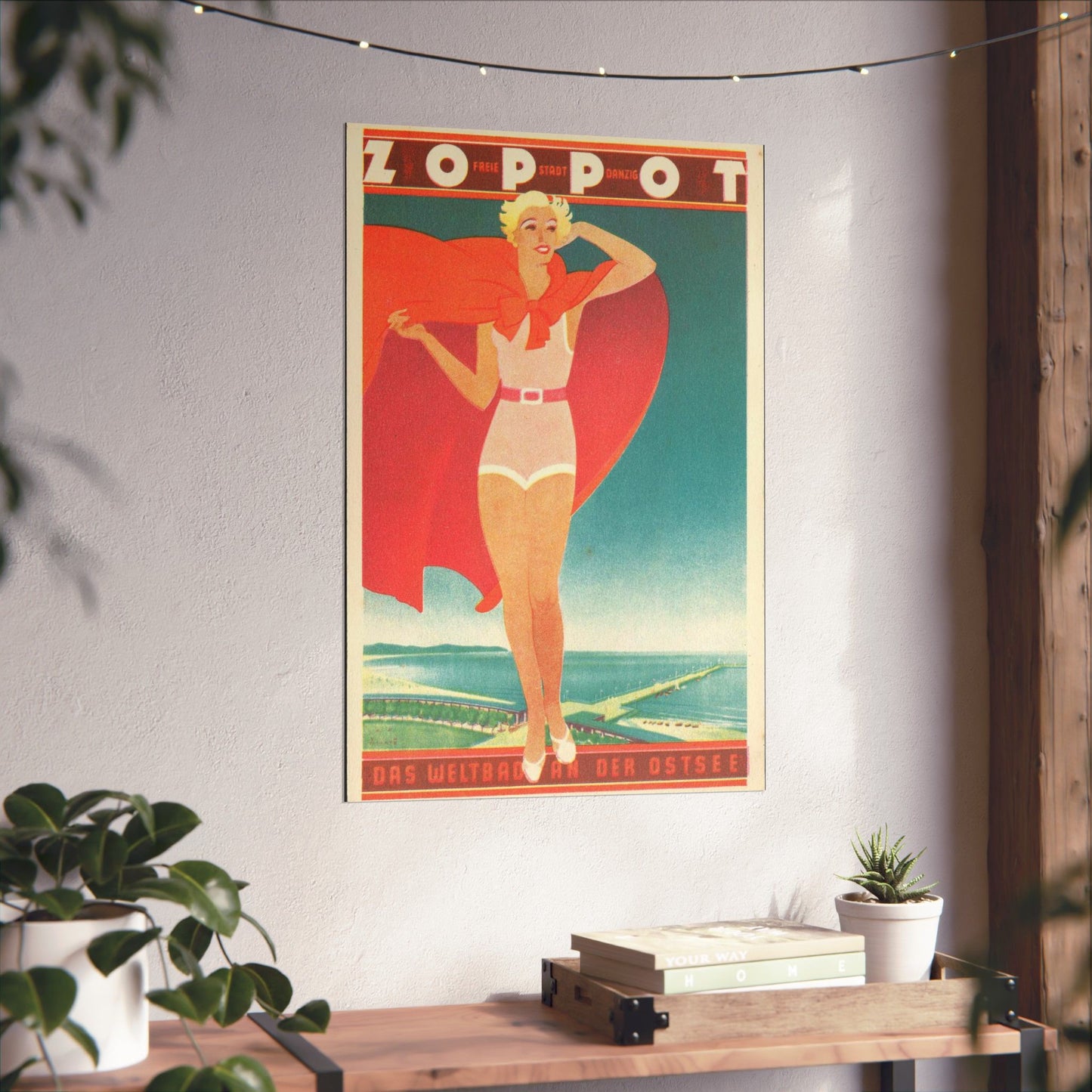 Jupp Wiertz - Zoppot, das Weltbad an der Ostsee High Quality Matte Wall Art Poster for Home, Office, Classroom