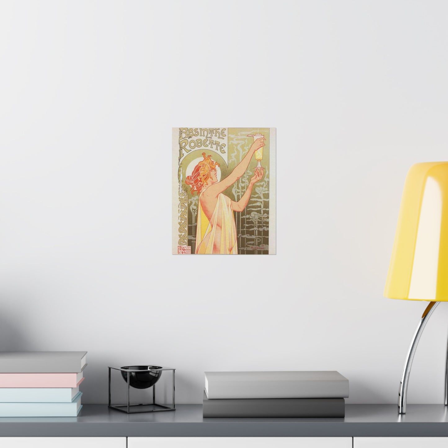 Affiche belge pour l' "Absinthe Robette". High Quality Matte Wall Art Poster for Home, Office, Classroom