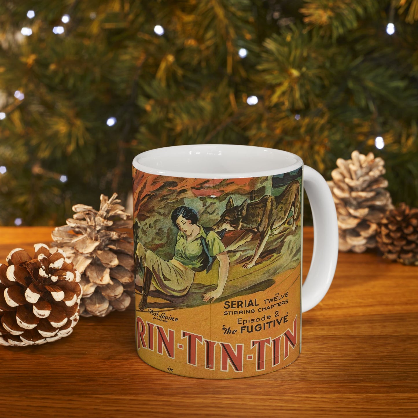 The Lone Defender poster - Vintage movie public domain poster Beautiful Novelty Ceramic Coffee Mug 11oz