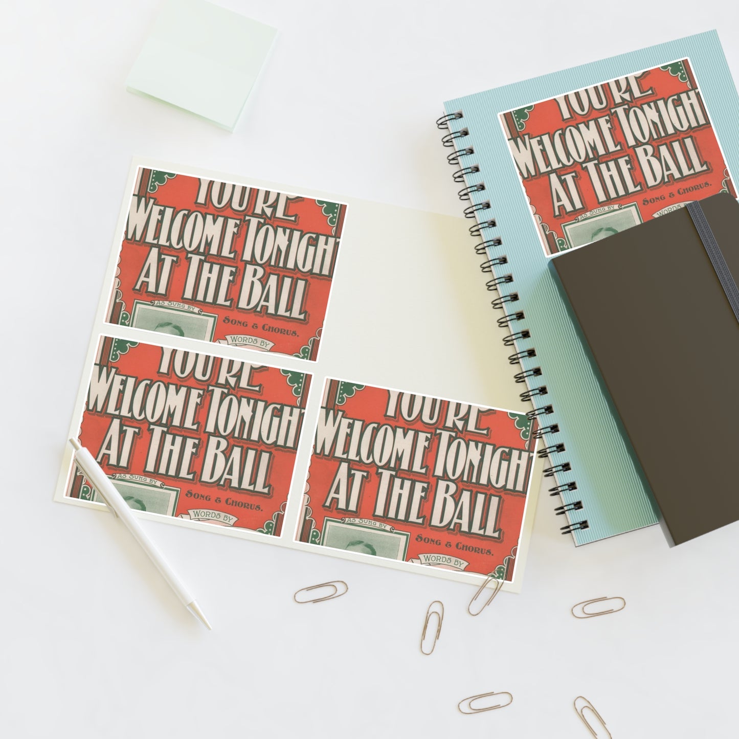 You're welcome tonight at the ball Laminated UV Protective Vinyl Stickers