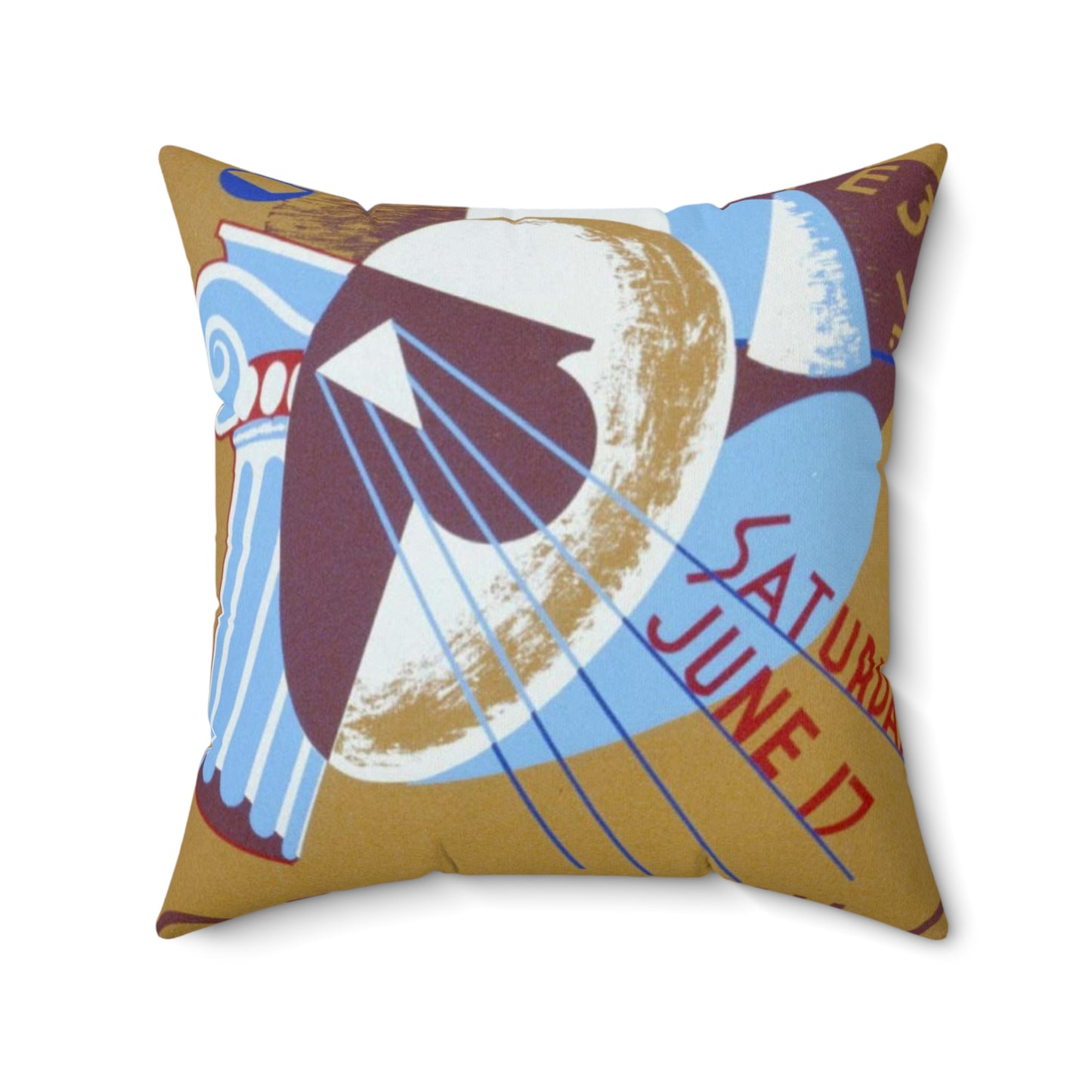 Opening Ottumwa Art Center, 122 E 3rd St. Saturday June 17 Decorative Accent Square Pillow