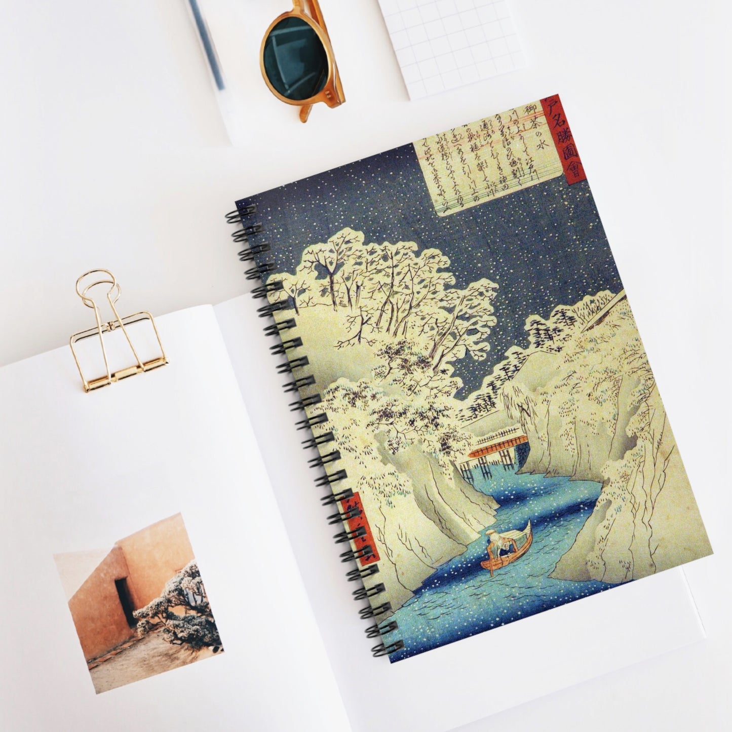 Utagawa Hiroshige - Ochanomizu (5765898008) Spiral Bound Ruled Notebook with Printed Cover