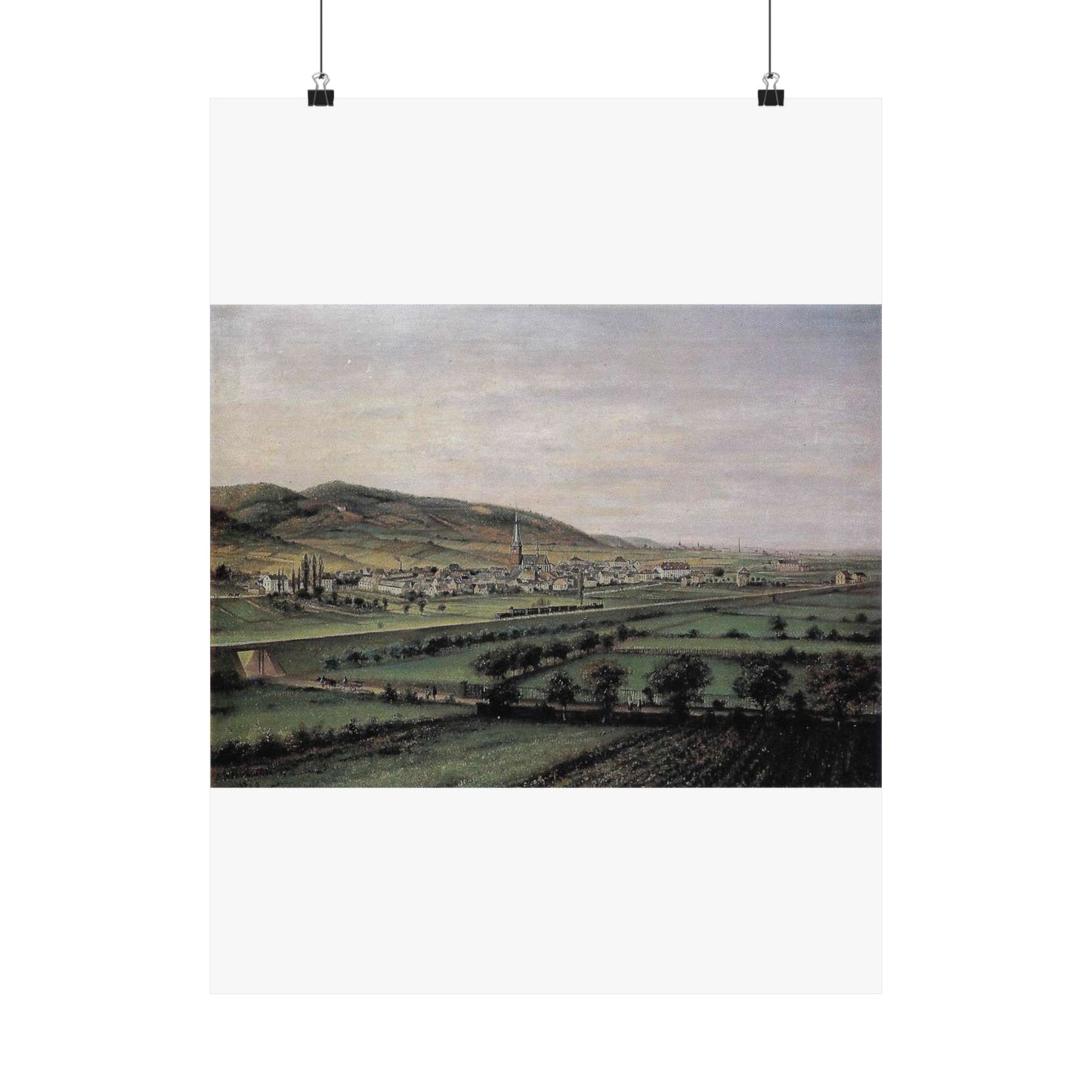 Deidesheim 1872 Nicolaus Berkhout High Quality Matte Wall Art Poster for Home, Office, Classroom