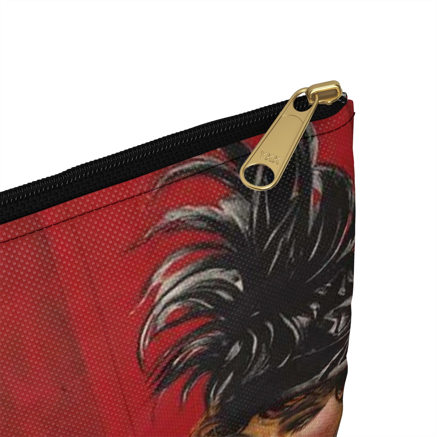 The mysterious beauty Following a phantom love. Large Organizer Pouch with Black Zipper