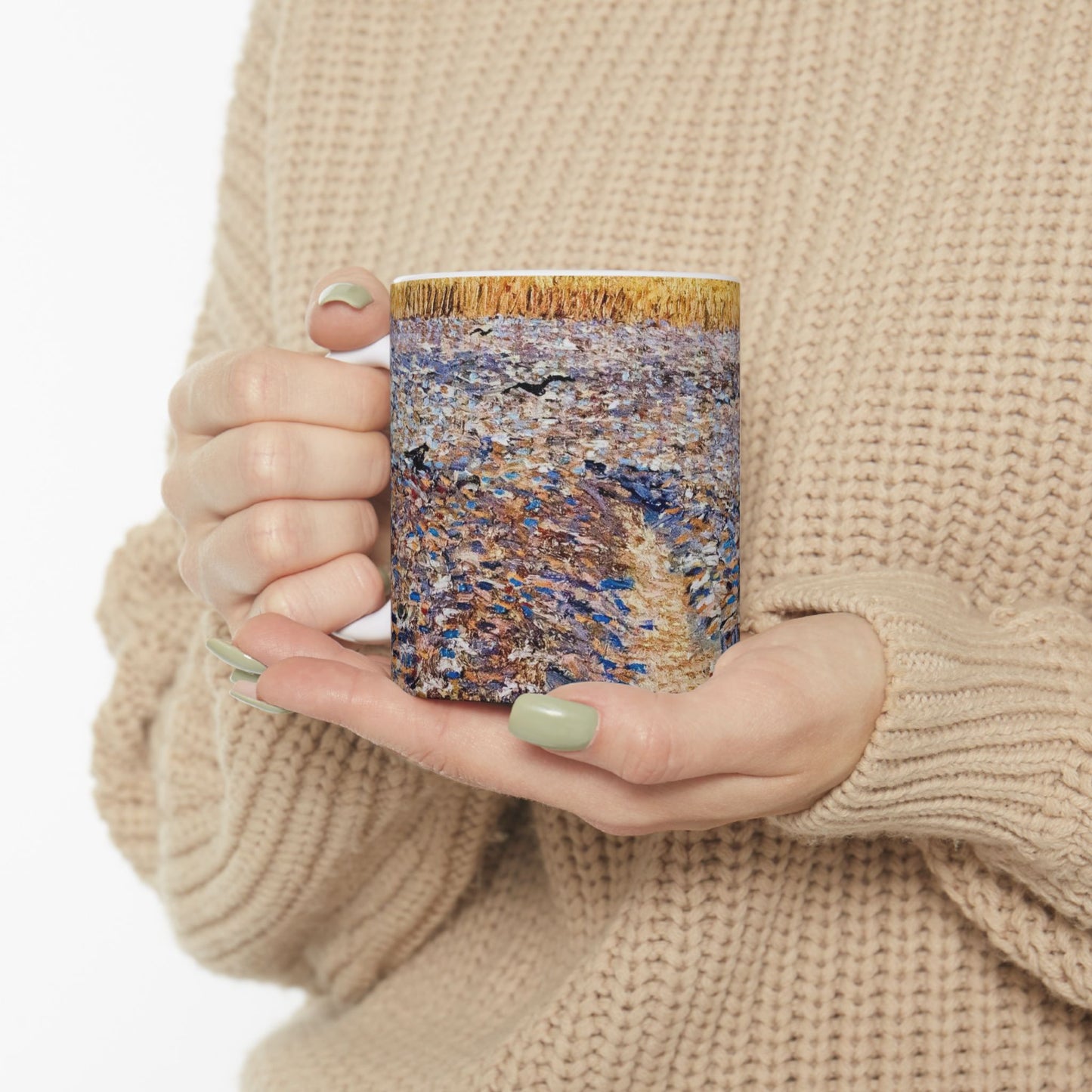 The Sower - My Dream - A painting of a man in a field Beautiful Novelty Ceramic Coffee Mug 11oz