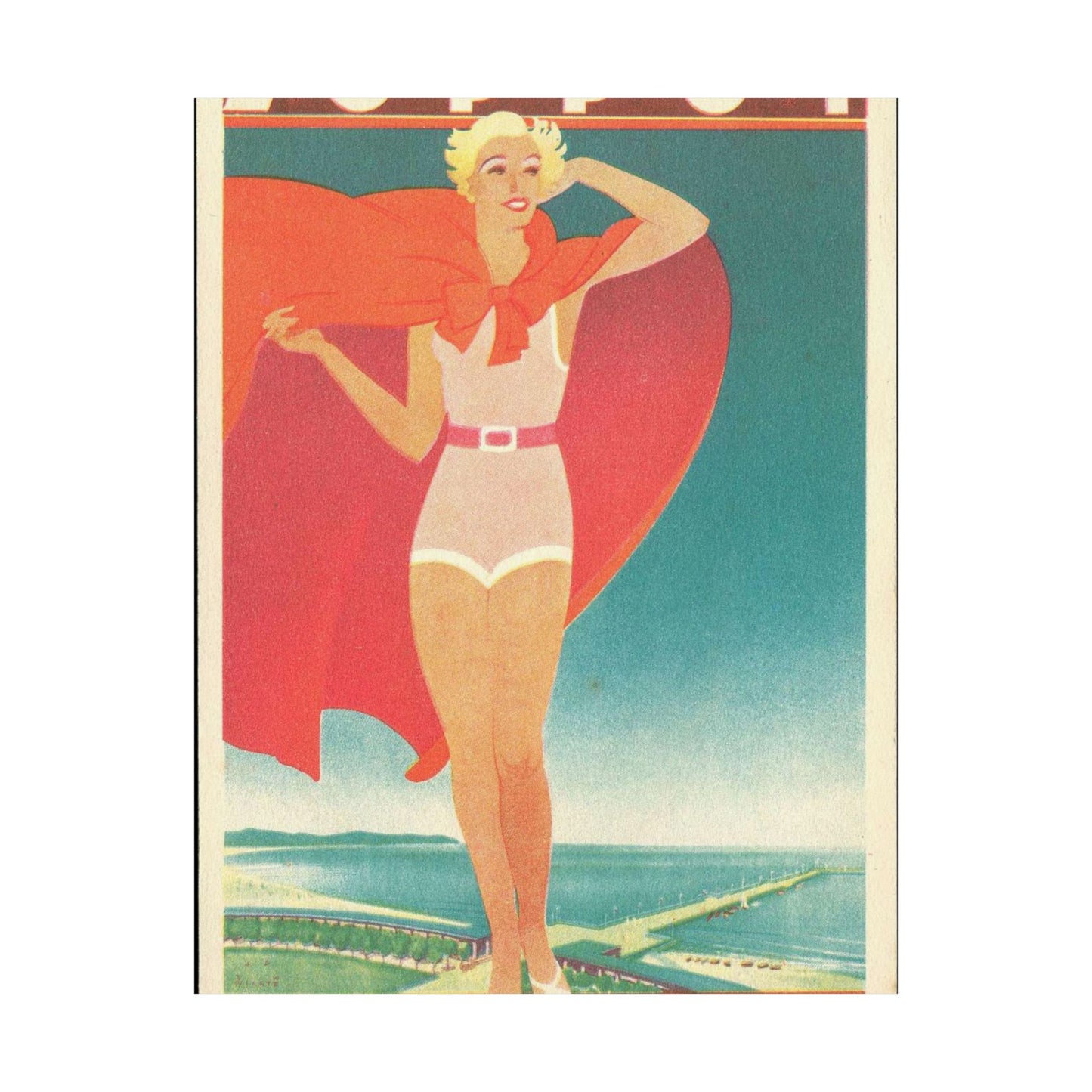 Jupp Wiertz - Zoppot, das Weltbad an der Ostsee High Quality Matte Wall Art Poster for Home, Office, Classroom